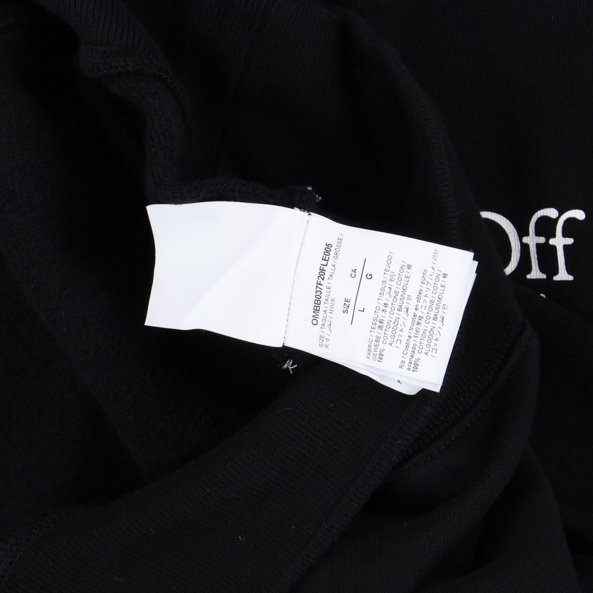 Off-White Black Cut Here Arrows Oversized Hoodie Size US L / EU 52-54 / 3 - 7 Thumbnail
