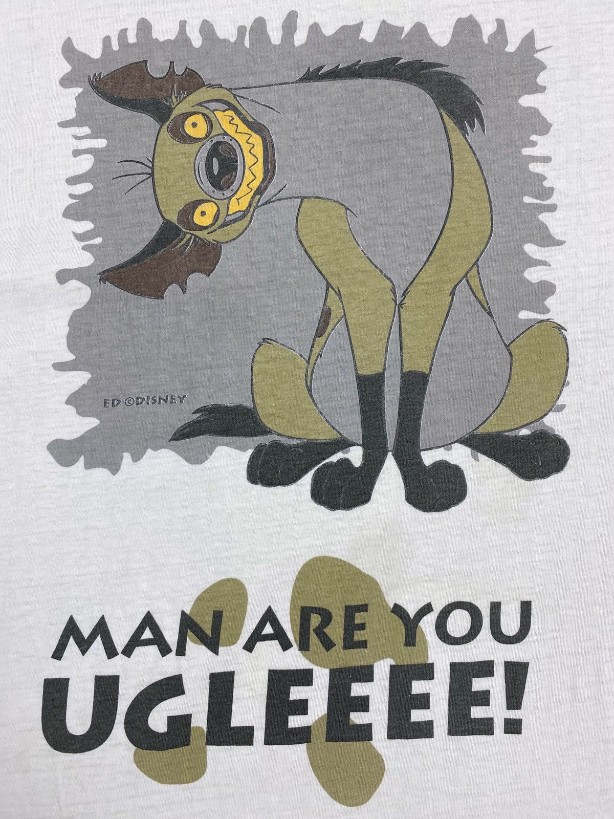 Vintage 1990’s Vintage The Lion King Ed Hyena Ugly Quote Tee Size US XL / EU 56 / 4 - 4 Thumbnail