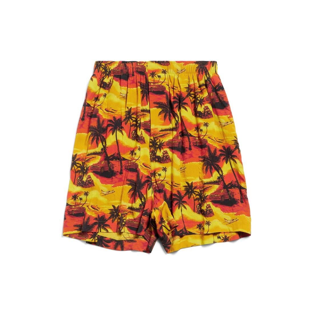 Balenciaga o1tr1nto1025 Hawaiian Car Pyjama Shorts in Multicolor Size US 30 / EU 46 - 1 Thumbnail