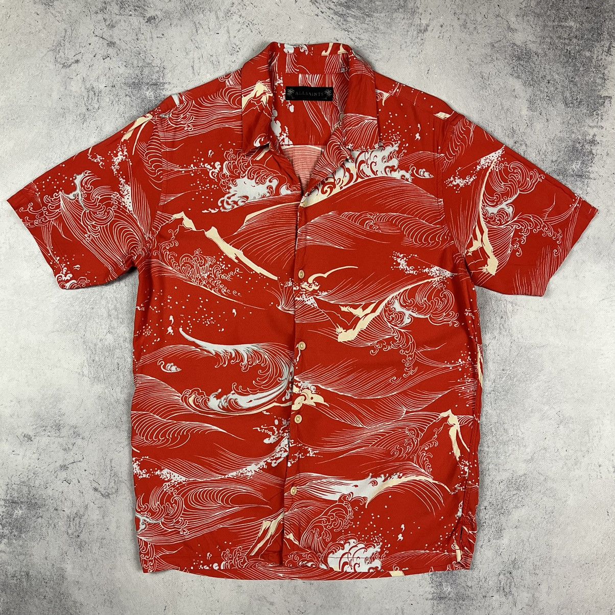 Allsaints Designer Allsaints viscose y2k flood Hawaii shirt Size US S / EU 44-46 / 1 - 2 Thumbnail