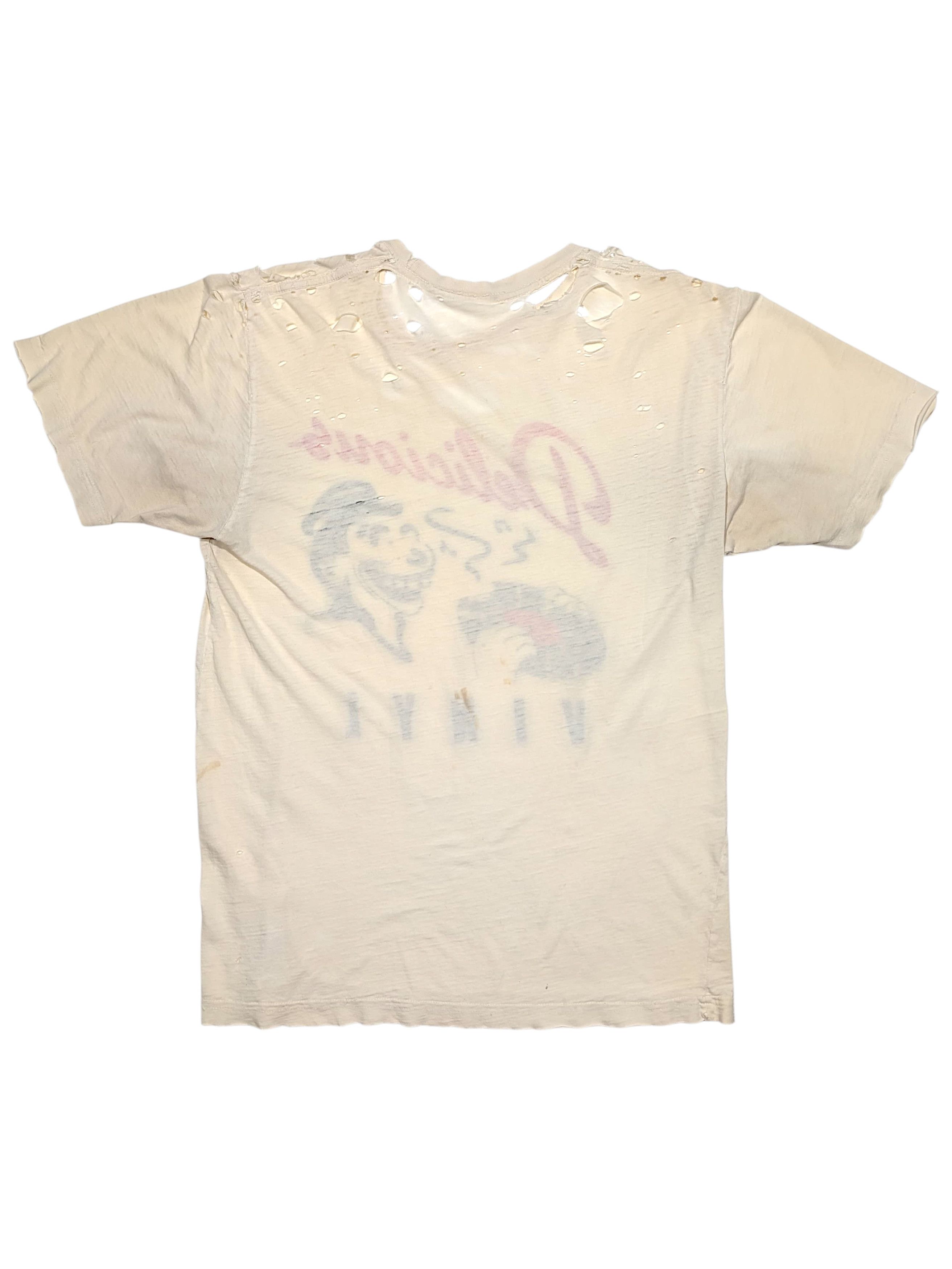 Vintage 80s Original Delicious Vinyl Logo Thrashed Band Promo Shirt Size US M / EU 48-50 / 2 - 2 Thumbnail