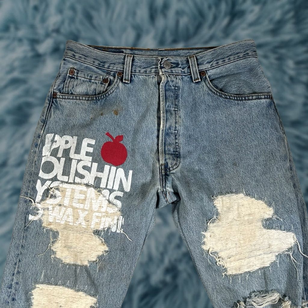 Levi's VTG Levi's 501 Jeans Mens Light Blue Denim Straight Button Fly USA 28x28 Jeans Mens Size US 28 / EU 44 - 1 Thumbnail