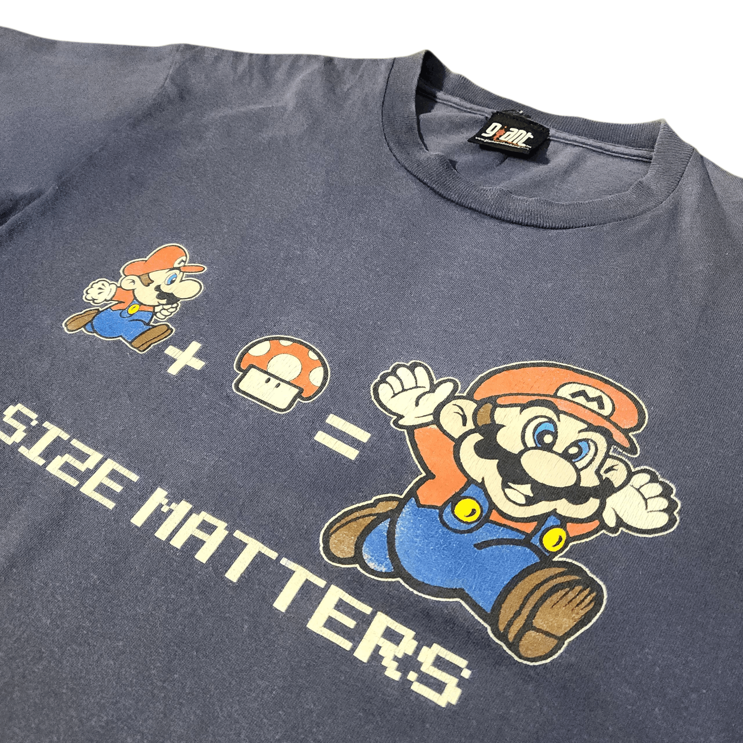 Nintendo Vintage Nintendo Mario Bros Size Matters shirts Size US M / EU 48-50 / 2 - 3 Thumbnail