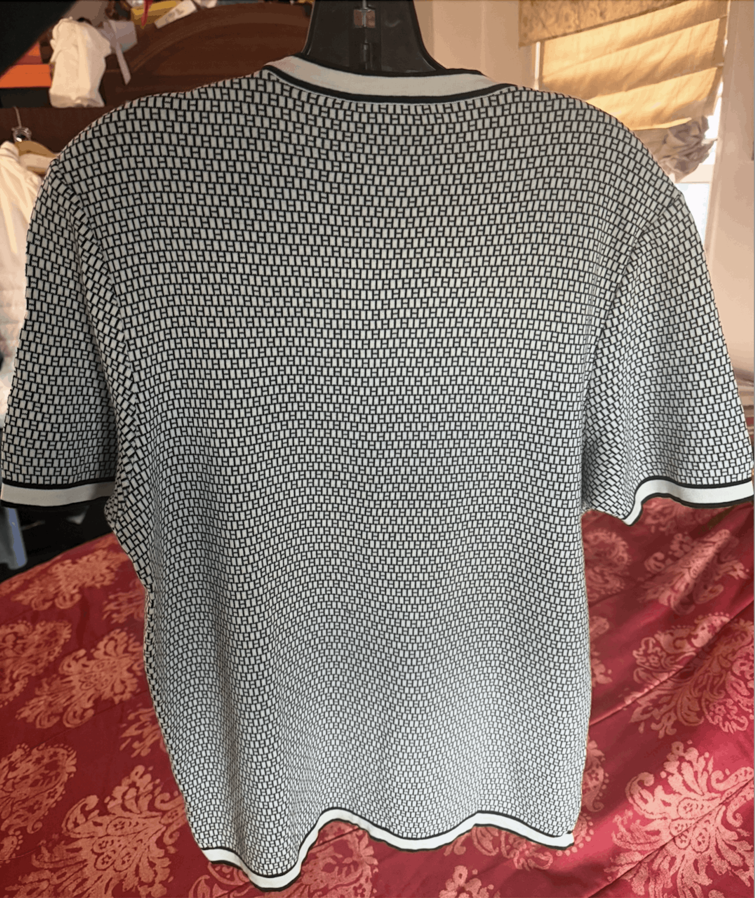 Hermes 100% Authentic Hermes H Logo Monogram Short Sleeve Sweater Size US M / EU 48-50 / 2 - 4 Thumbnail