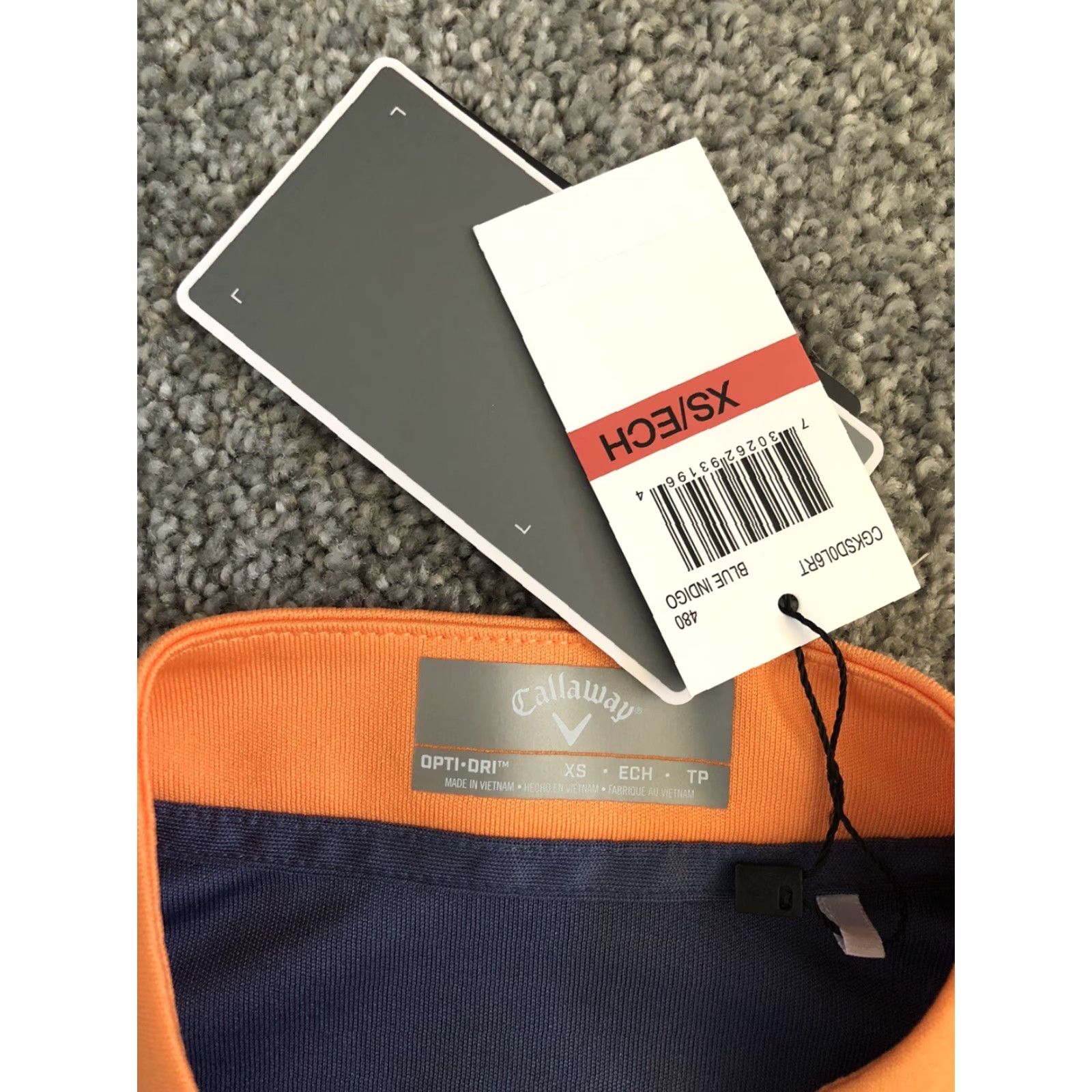 Callaway NWT Callaway Opti Dri T Shirt XS Women Multicolor Blue Indigo Orange 100% Polyester Short Sleeve Pullover Activewear Casual Workwear Womens Size XS / US 0-2 / IT 36-38 - 3 Thumbnail