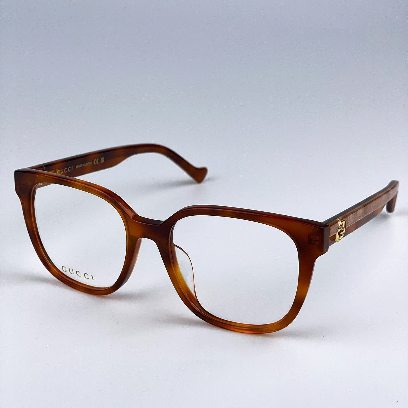 BRAND NEW Gucci GG1738O 003 Havana Green Demo Unisex Square Eyeglasses GG 1738O Amazon.com: Gucci Square Eyeglasses GG0038ON 002 Havana/Red  main image 2