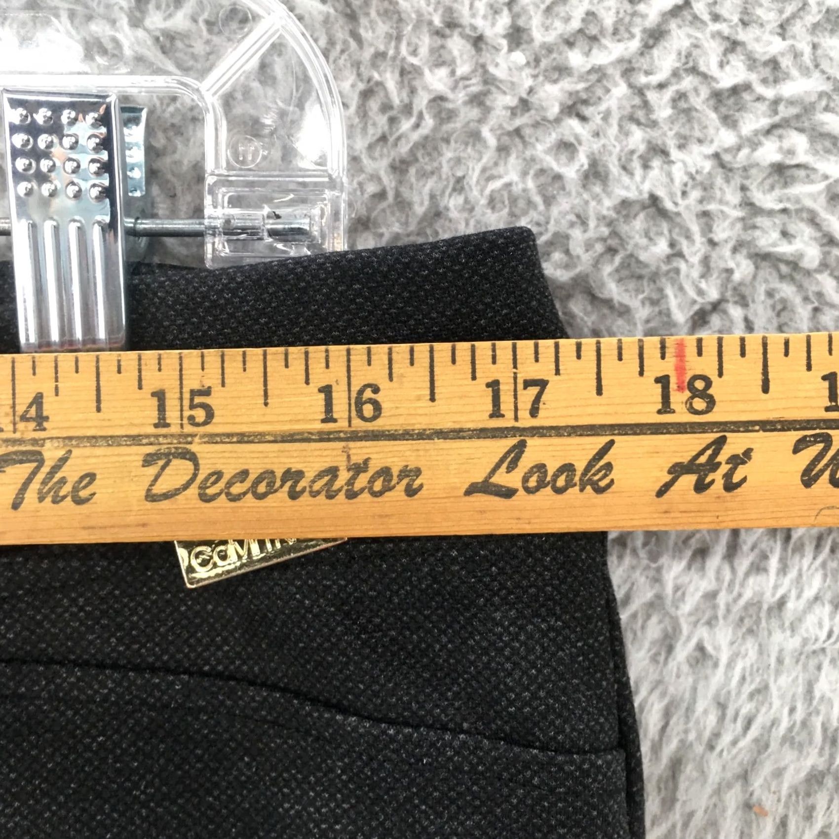 Calvin Klein Calvin Klein Pants Womens Large Gray Pleated Front High Rise Zip Fly Dress Pants Regular Waist 34in Inseam 28in Size 36" / US 14 / IT 50 - 4 Thumbnail