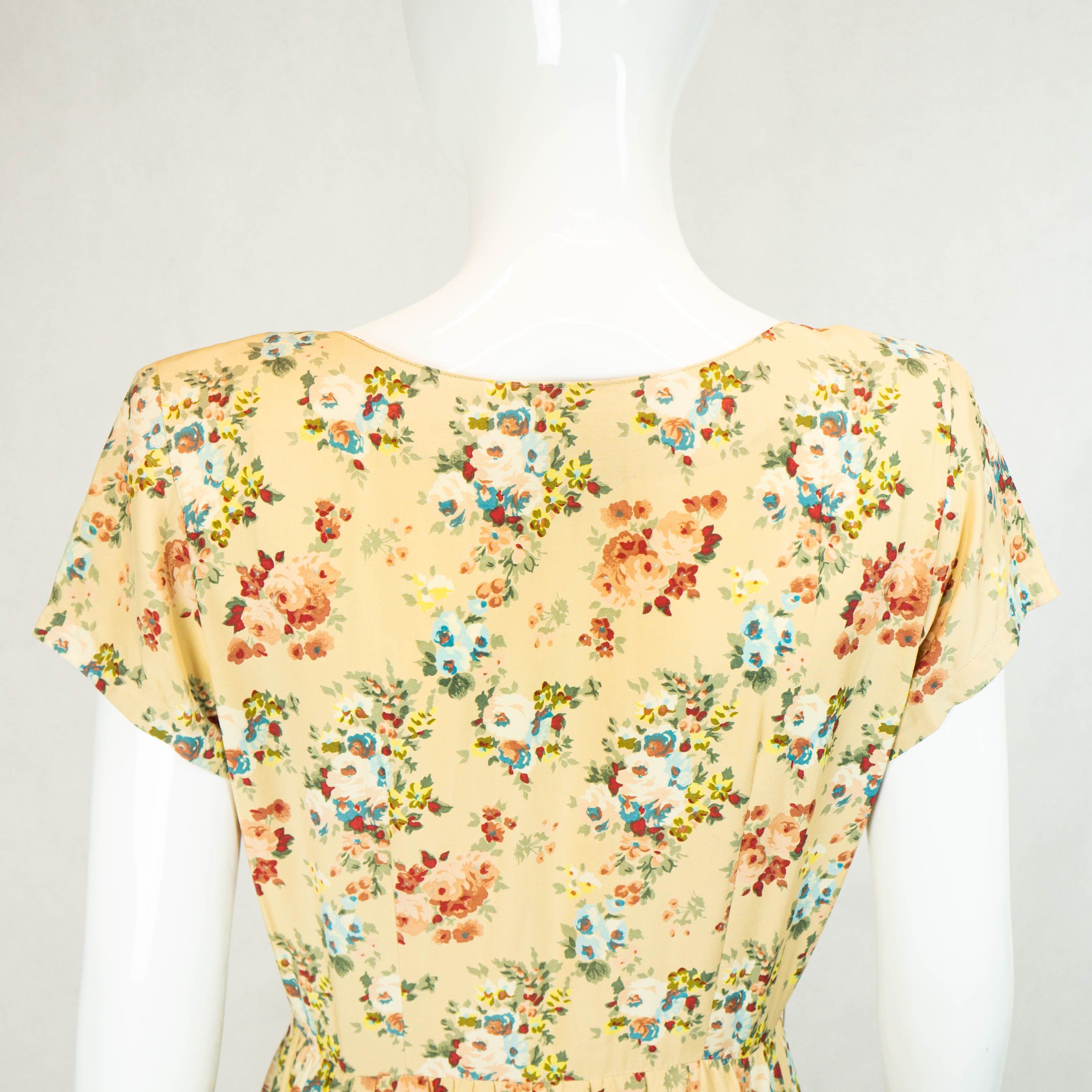 Gerard Darel GERARD DAREL Paris Tokyo Style Floral Dress Vintage Size S / US 4 / IT 40 - 4 Thumbnail
