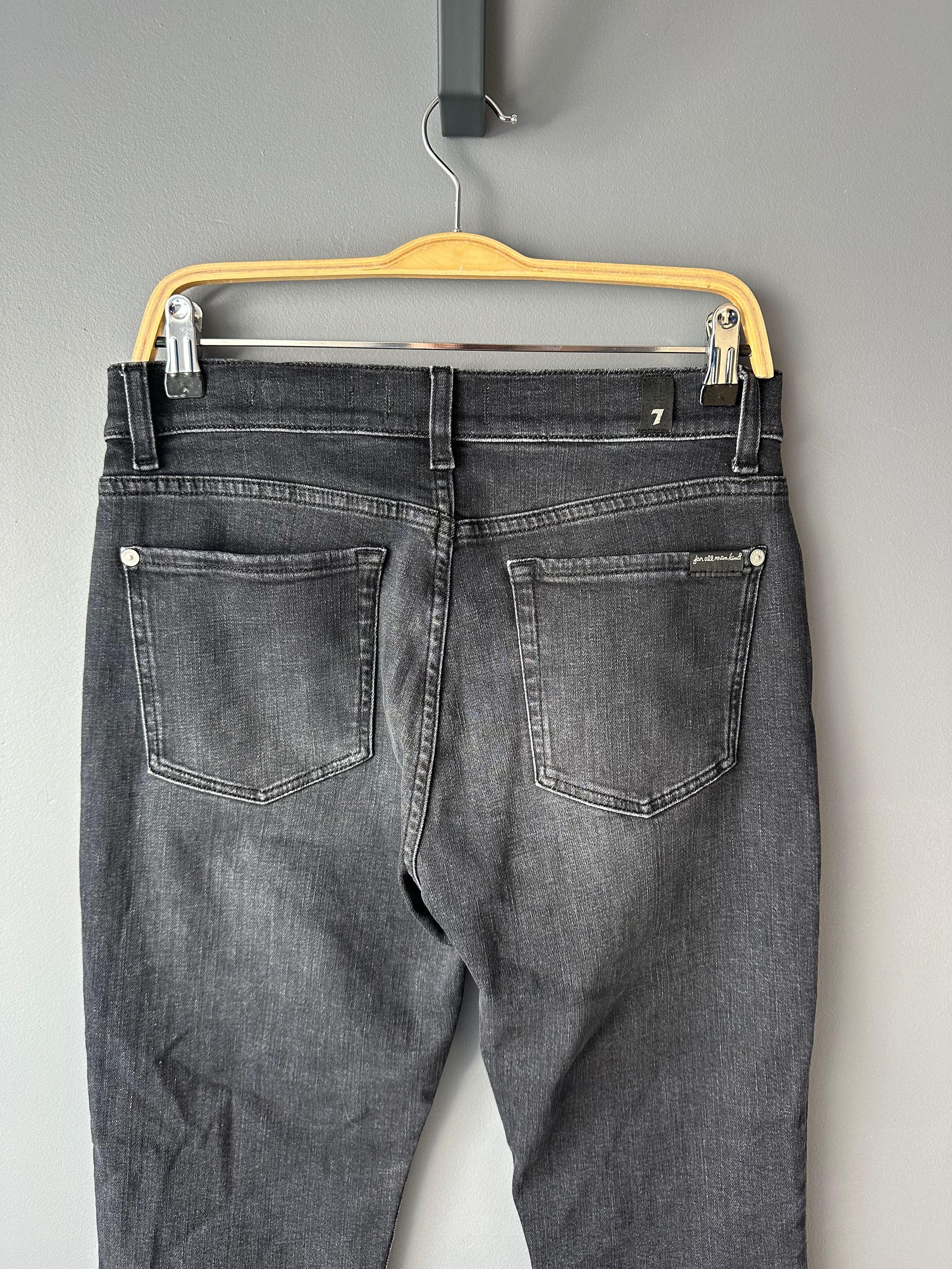 7 For All Mankind 7 For All Mankind Relaxed Skinny Blacky Jeans Trousers Size 27" / US 4 / IT 40 - 11 Thumbnail