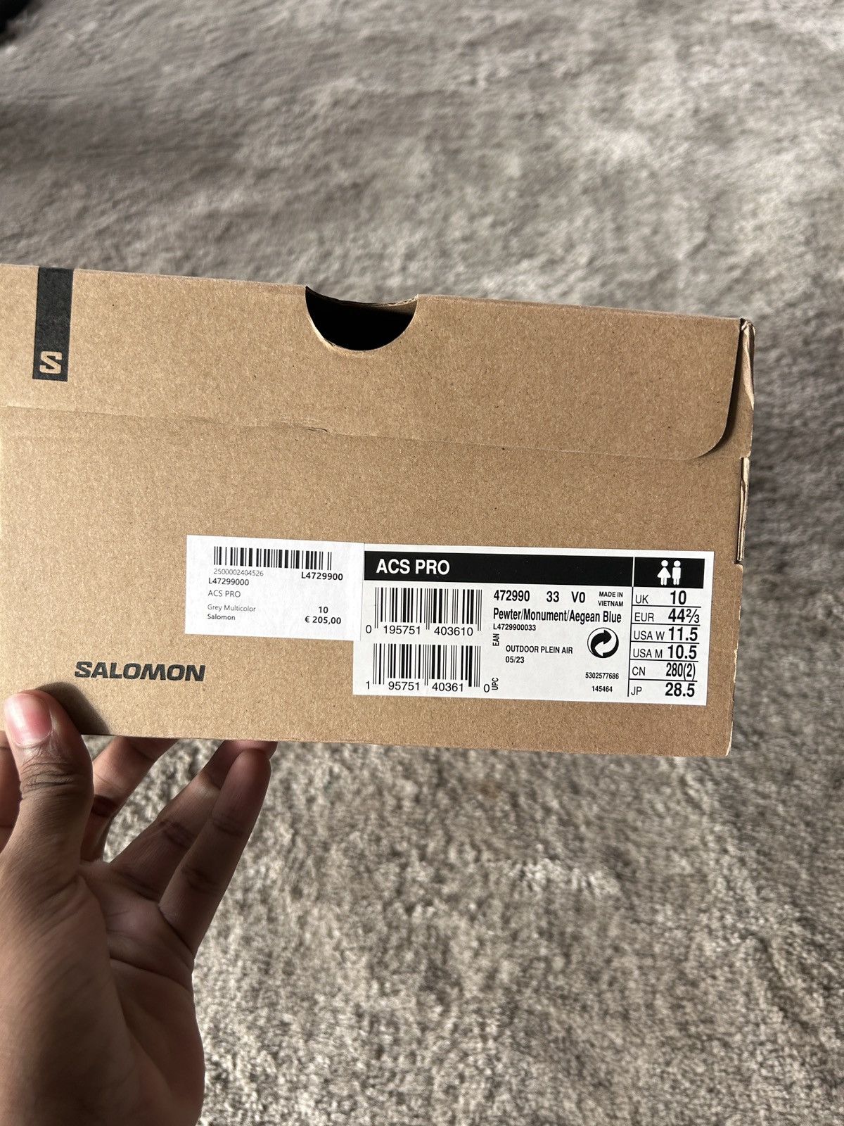Salomon Salomon ACS PRO Size US 11.5 / EU 44-45 - 10 Thumbnail
