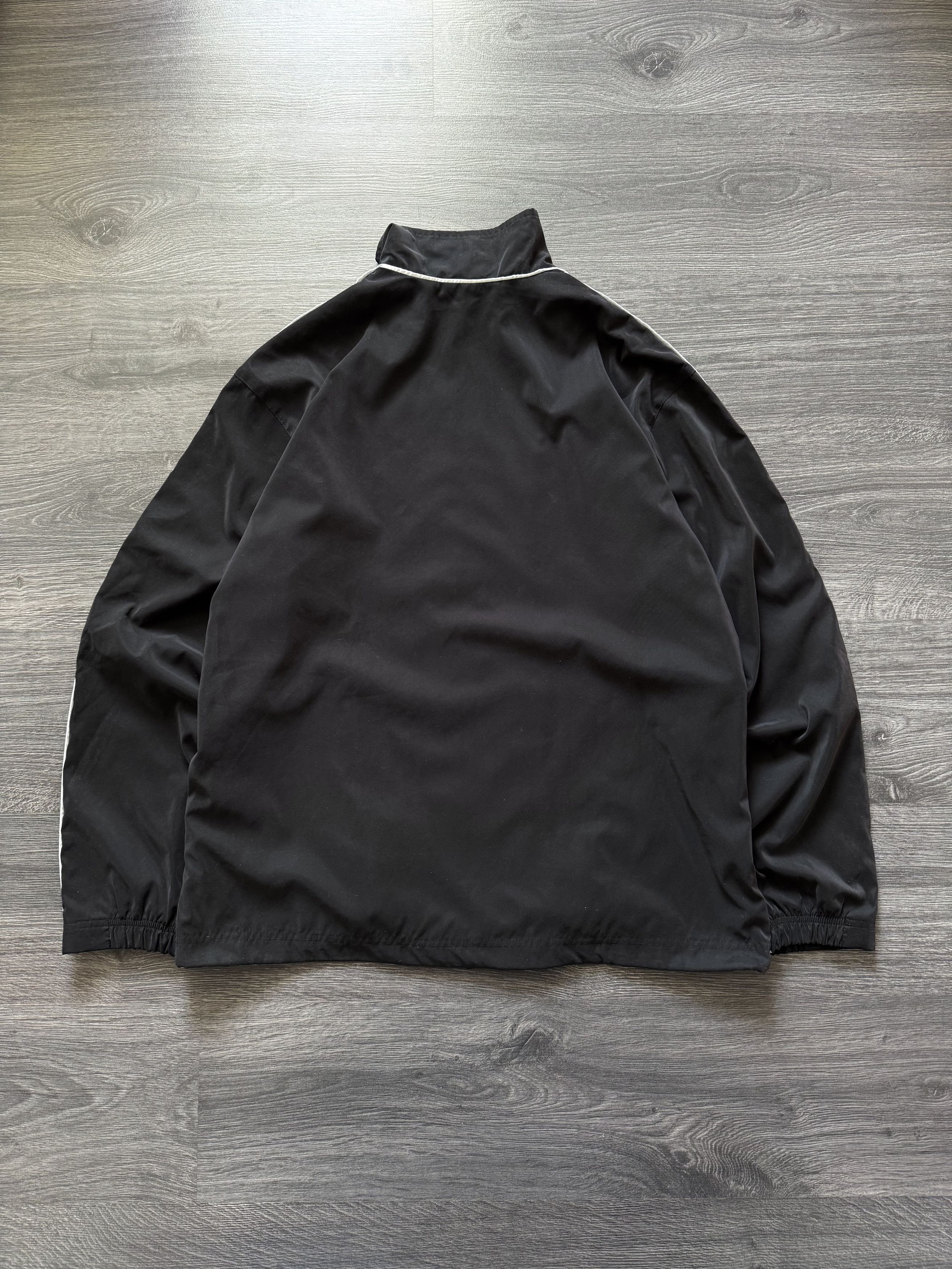 Nike Vintage Y2K Nike Track Jacket Nylon Top Striped Swoosh Size US L / EU 52-54 / 3 - 2 Thumbnail