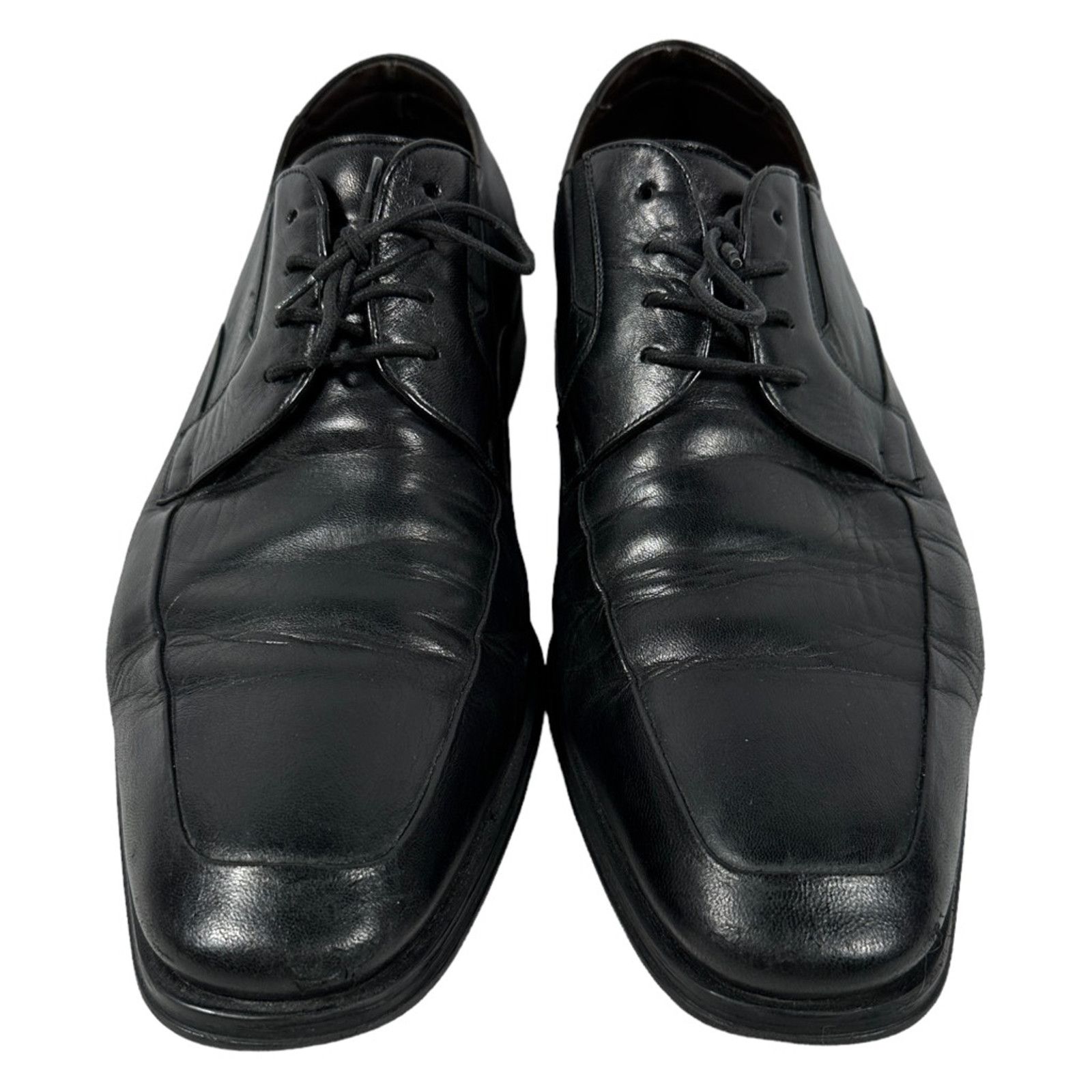 Magnanni Magnanni Oxford Dress Shoes Black Leather Lace Up 12 M Size US 12 / EU 45 - 2 Thumbnail