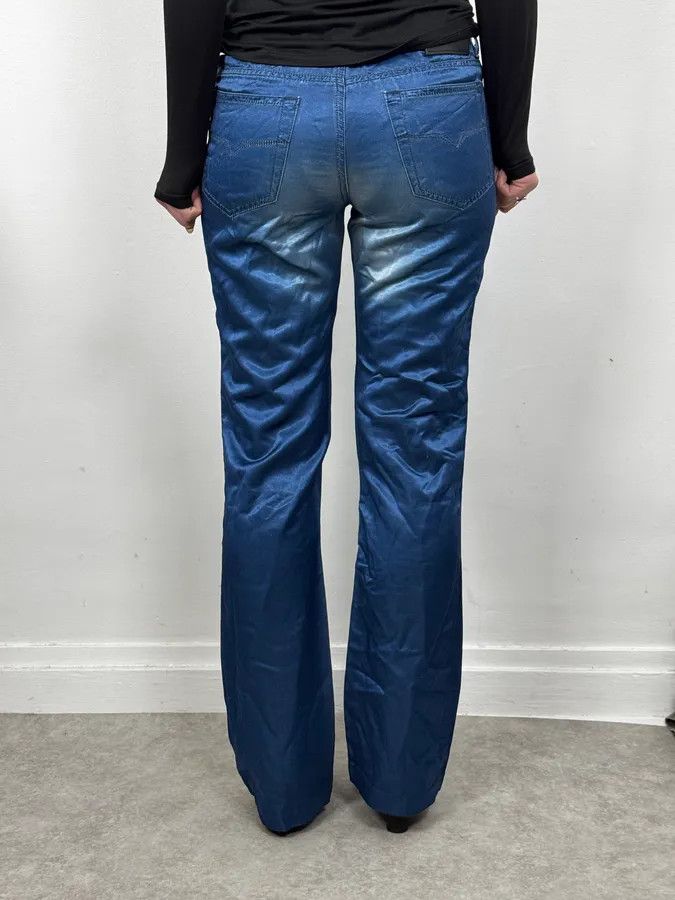 Versace 2000s Versace Royal Blue Faded Pants Size 25" / US 0 / IT 36 - 3 Thumbnail