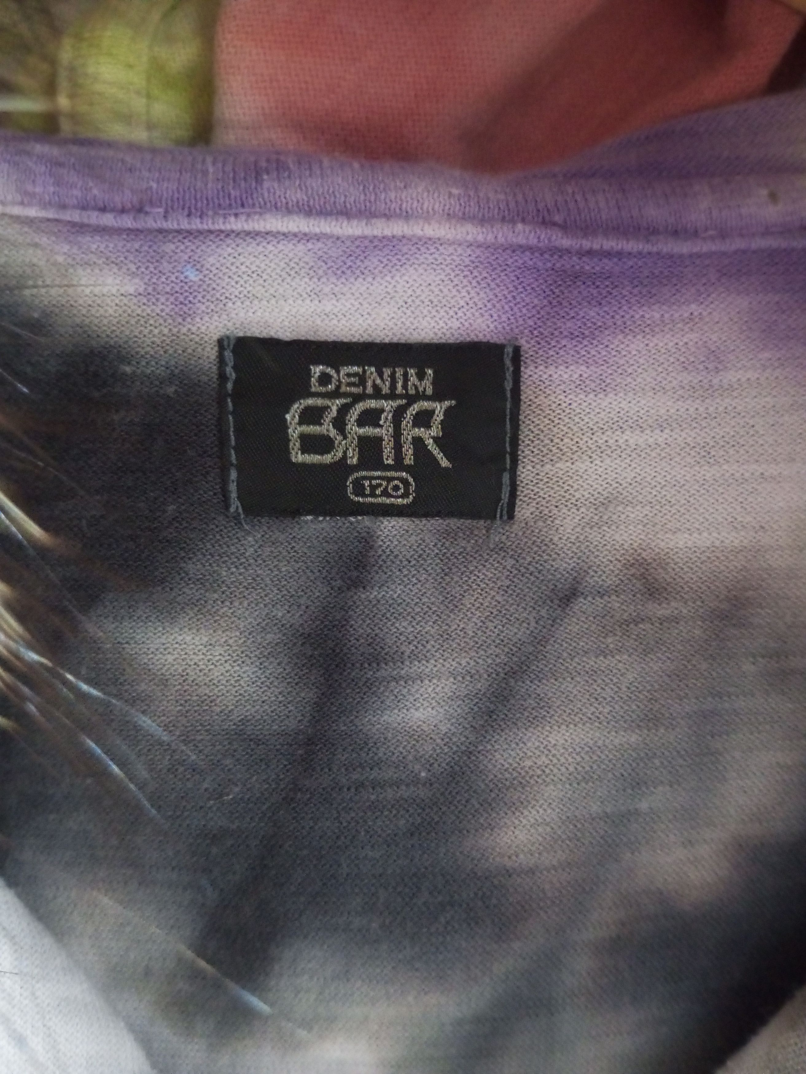 If Six Was Nine × Japanese Brand × Le Grande Bleu (L.G.B.) Vintage denim bar tie dye punk fur hoodie Size US L / EU 52-54 / 3 - 13 Thumbnail