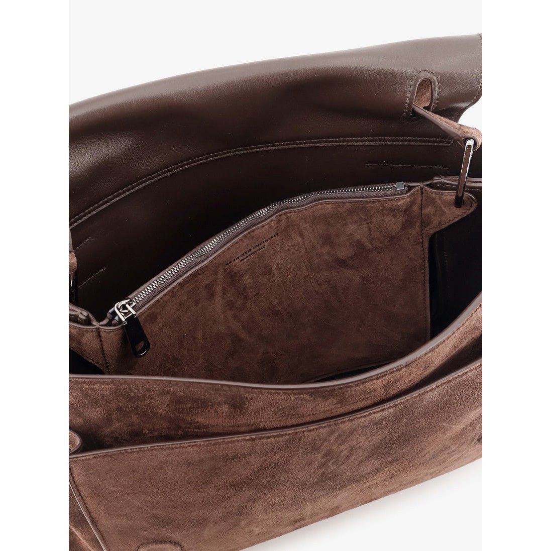 Brunello Cucinelli BRUNELLO CUCINELLI Brown Suede Crossbody Bag New Size ONE SIZE - 4 Thumbnail