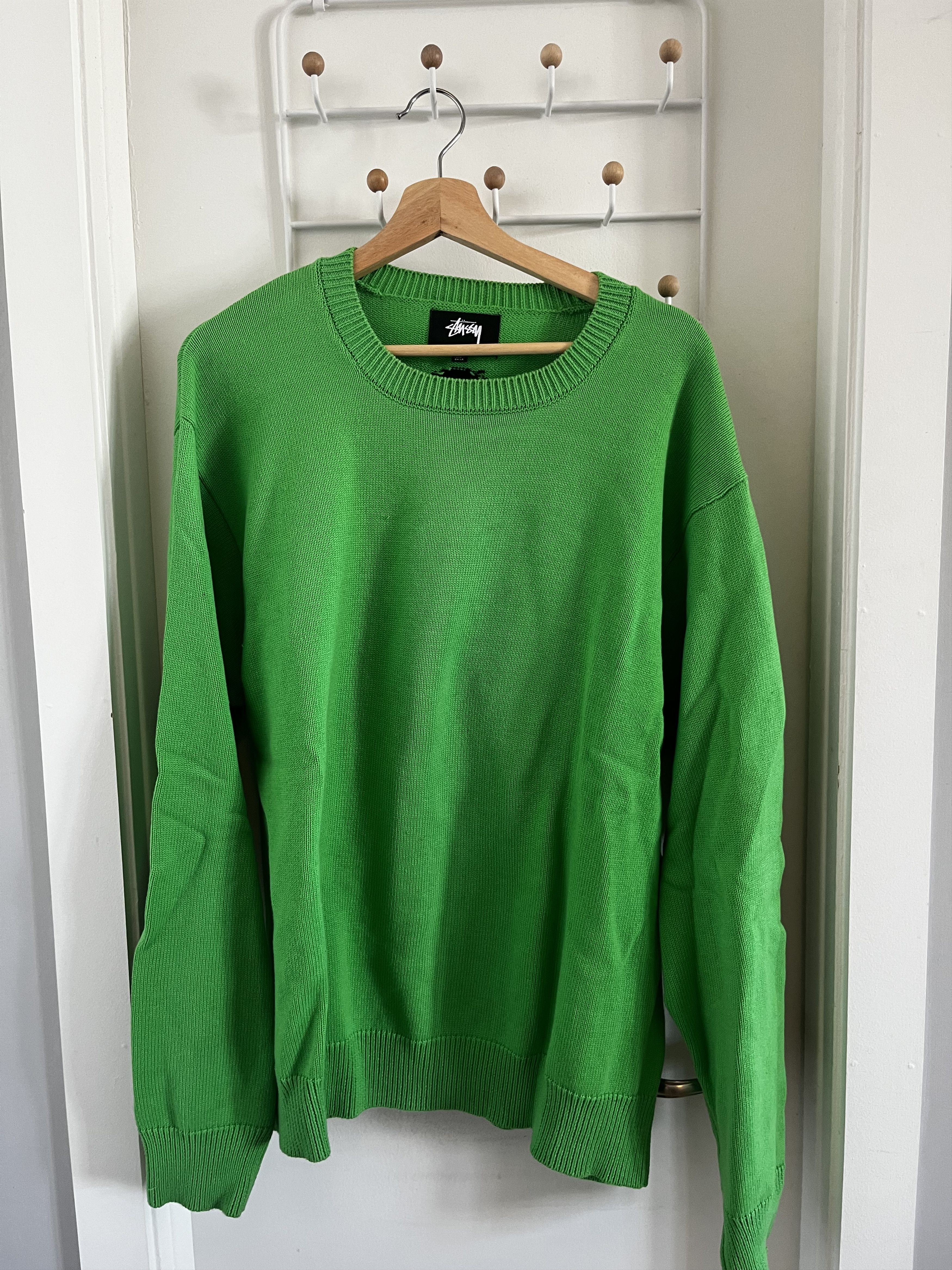 Stussy Stussy Green Bent Crown Sweater Size US XL / EU 56 / 4 - 2 Thumbnail