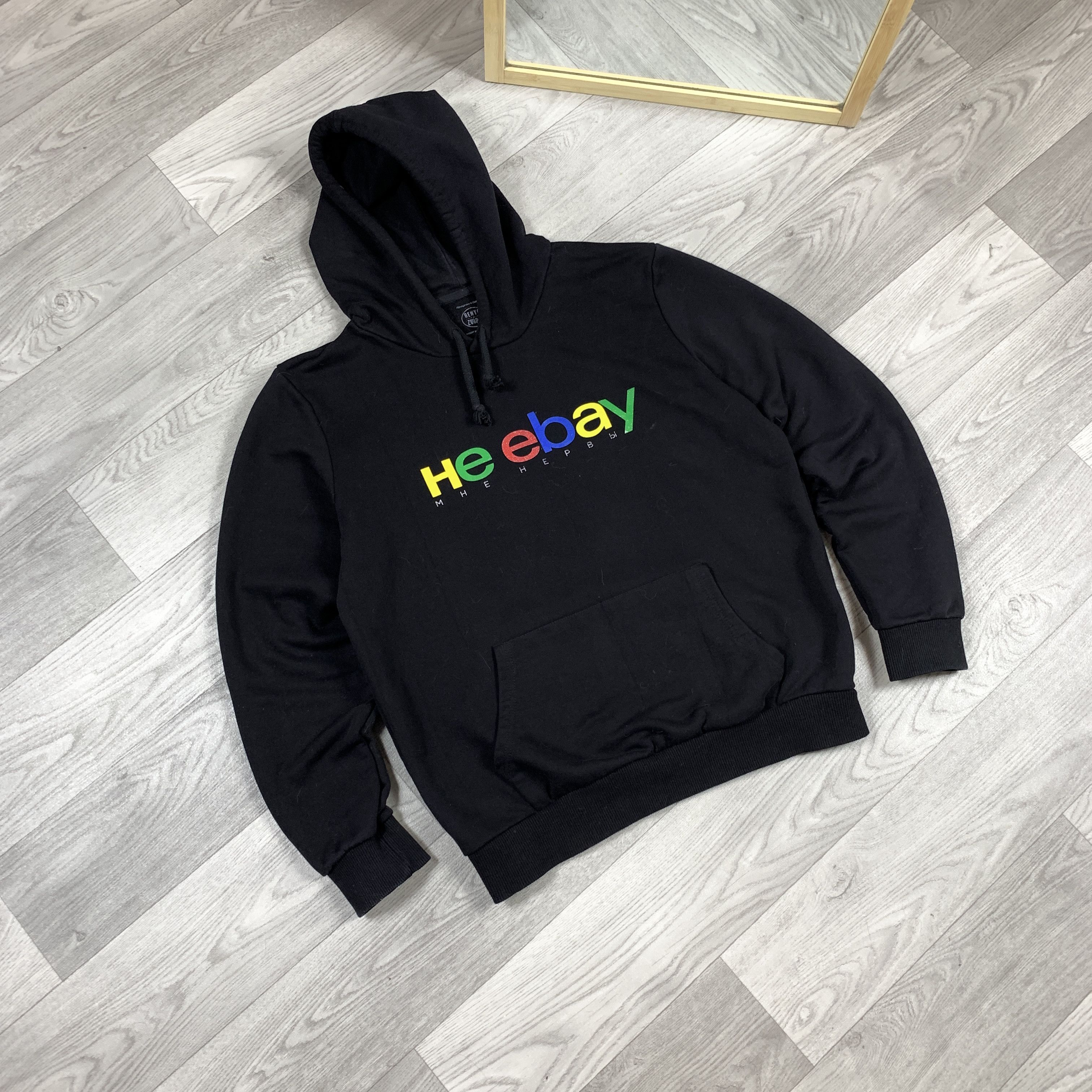 eBay Vintage eBay Humor Ukrainian Odessa Black Graphic Hoodie Size US XL / EU 56 / 4 - 2 Thumbnail