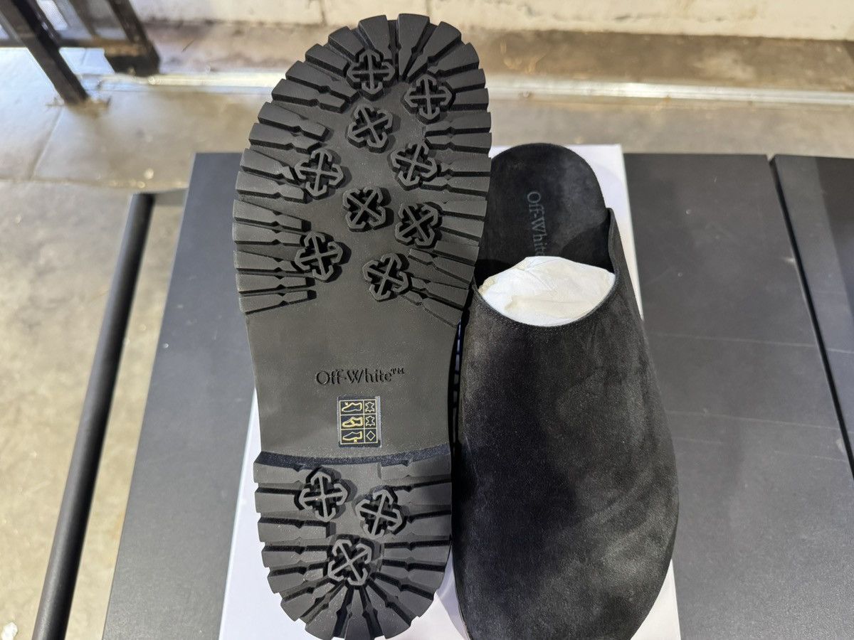 Off-White Off White Metal Logo Suede Clogs Size US 10 / EU 43 - 4 Thumbnail
