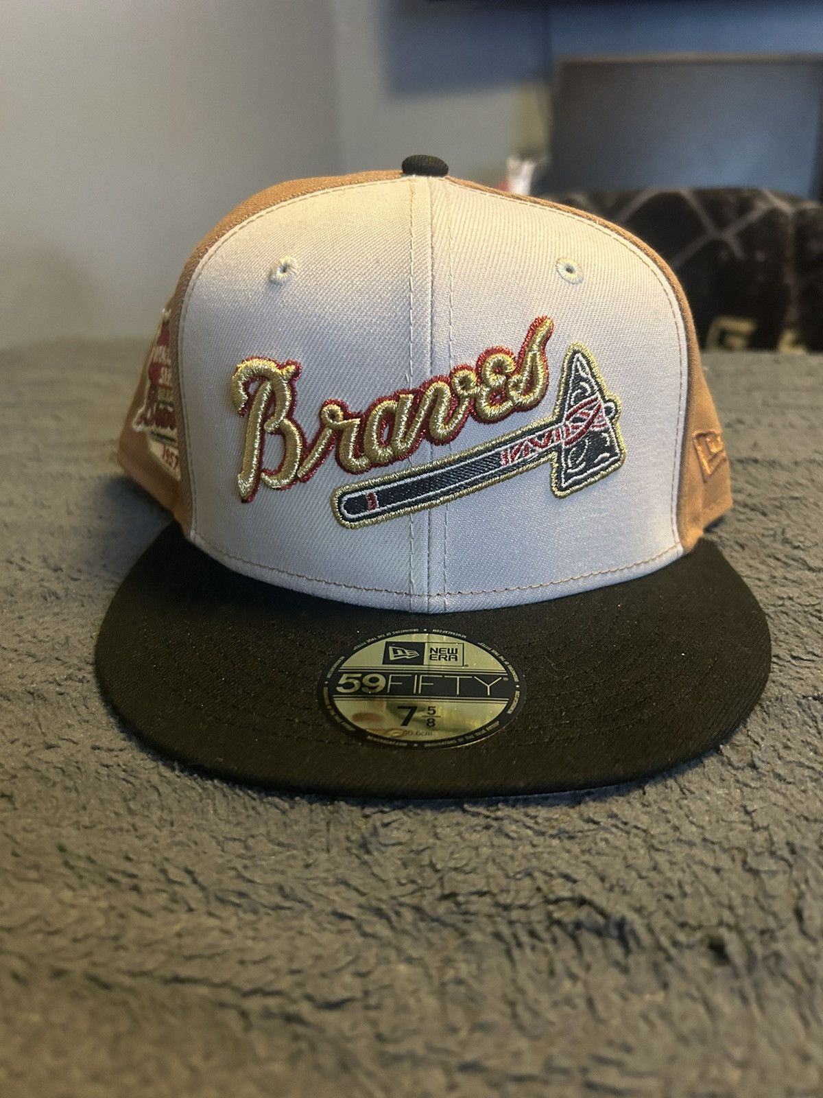 Designer × Nike Milwaukee Braves Fitted Size ONE SIZE - 1 Thumbnail