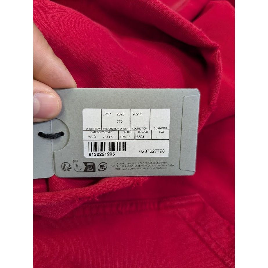 Balenciaga o1rshd1 Round Hoodie in Faded Red Size US S / EU 44-46 / 1 - 19 Thumbnail