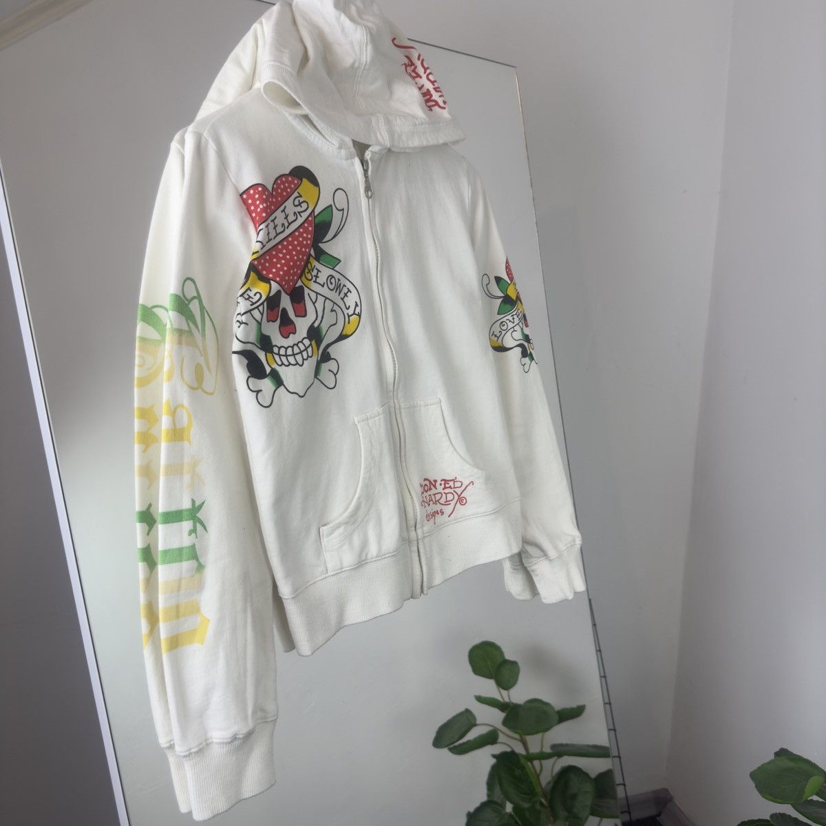 Ed Hardy Ed Hardy Vintage Big Skull Zip Hoodie Size L / US 10 / IT 46 - 3 Thumbnail