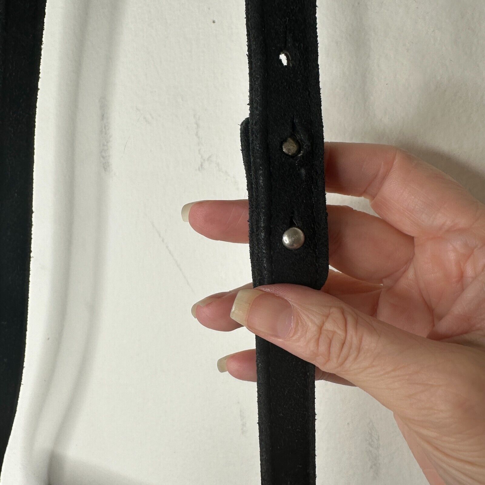 Other Cab Blanche Shell Black Suede RainbowFold Crossbody Purse Size ONE SIZE - 3 Thumbnail