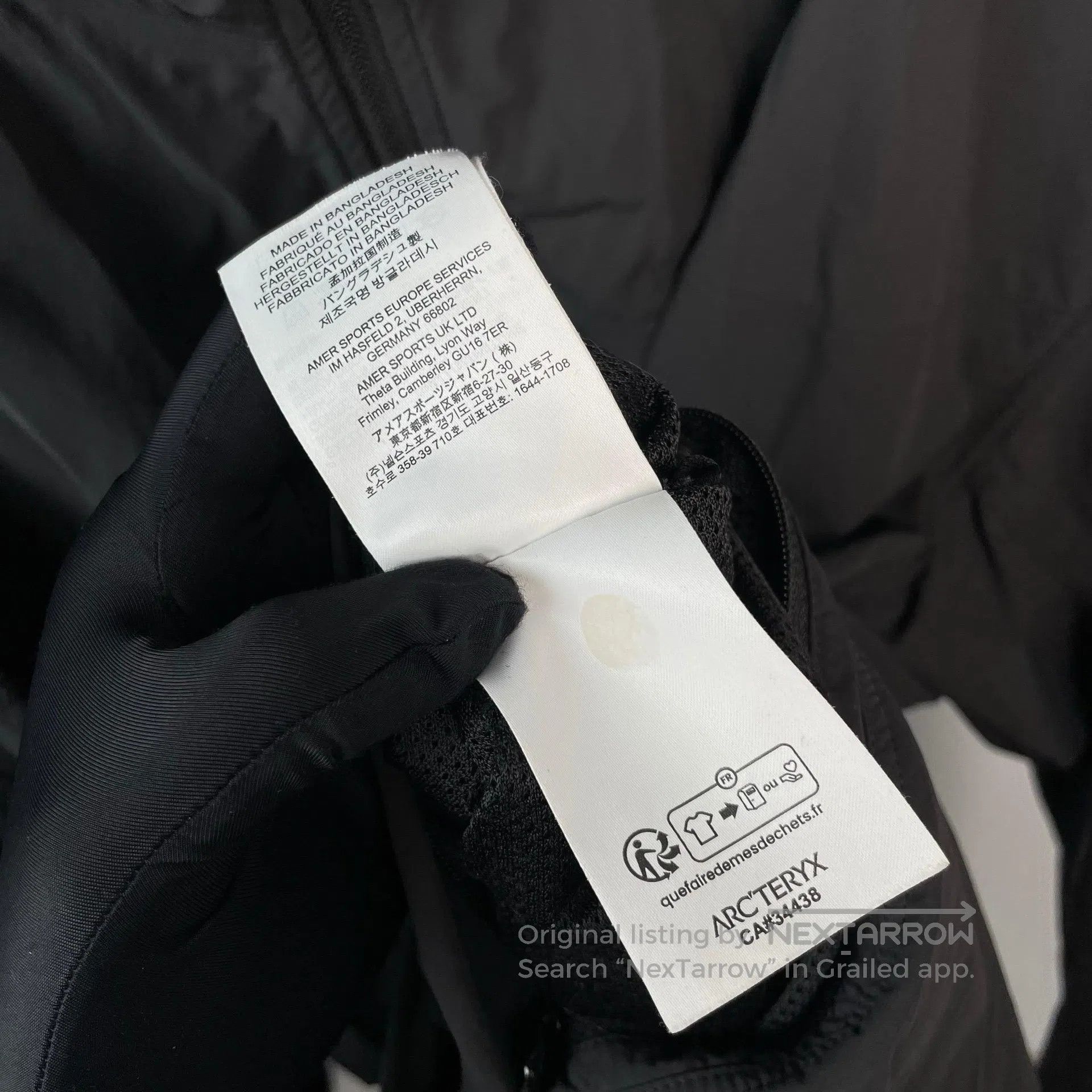 Arc'teryx Arc'teryx Black lightweight sun-protective clothing| Size US M / EU 48-50 / 2 - 8 Thumbnail