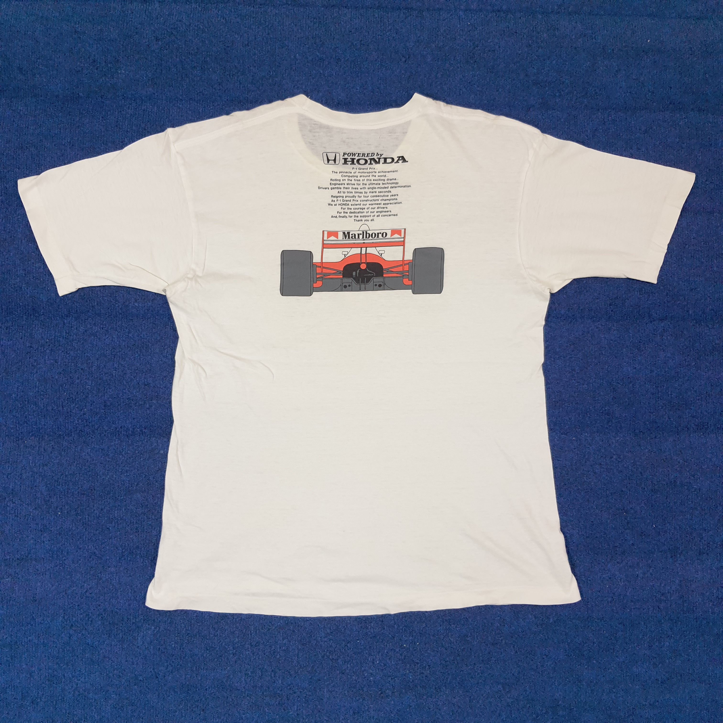 Honda Vintage HONDA F-1 Marlboro 90s Tshirt C259N59 Size US L / EU 52-54 / 3 - 1 Thumbnail