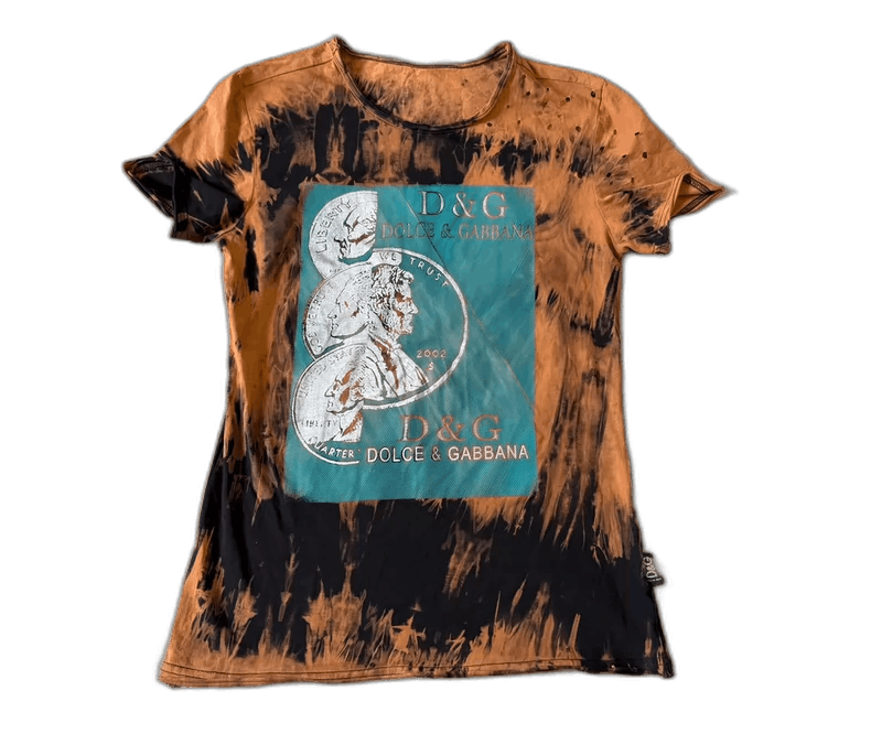 Dolce & Gabbana Vintage D&G Tie-Dye Short Sleeve T-shirt Size US M / EU 48-50 / 2 - 1 Thumbnail