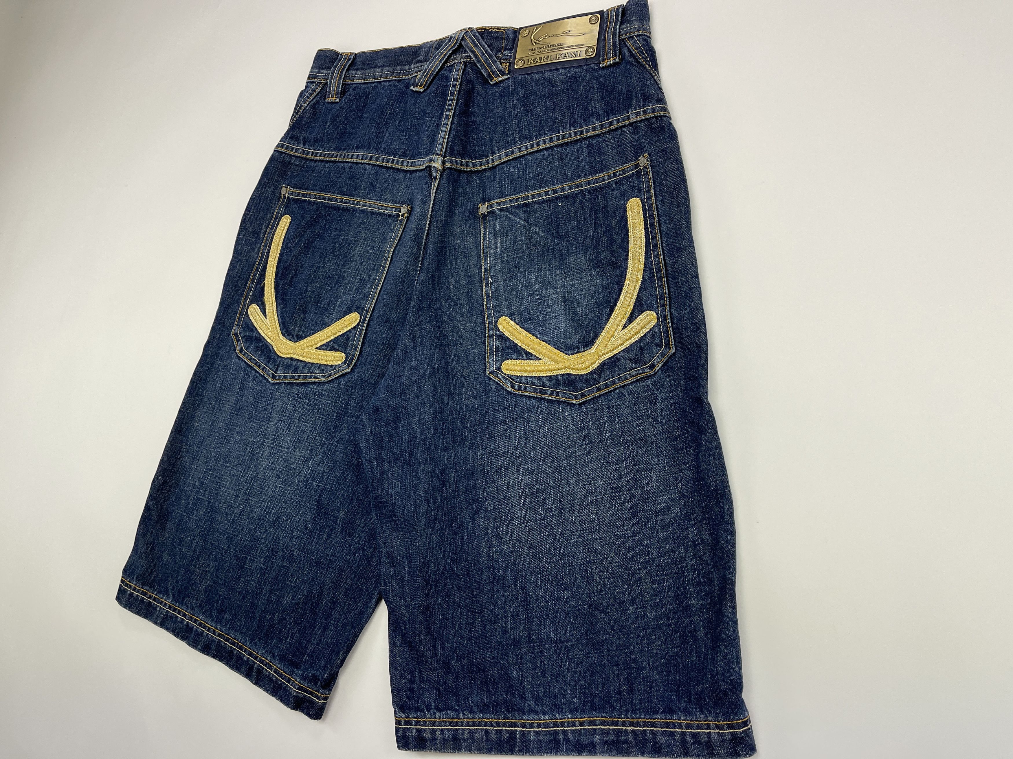 Karl Kani KARL KANI shorts, vintage hip hop baggy jeans, 90s size W 30 Size US 30 / EU 46 - 4 Thumbnail