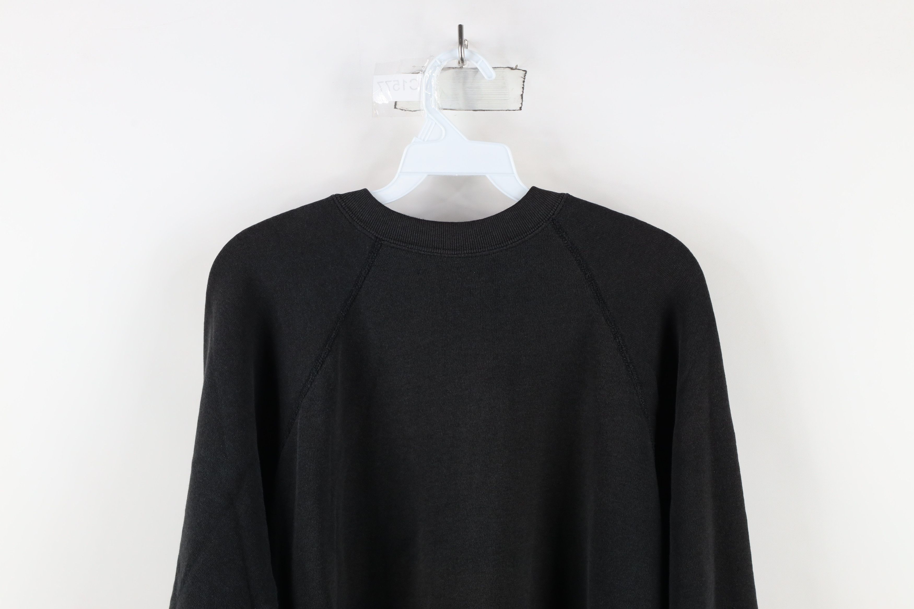 Vintage Vintage 80s 90s Streetwear Boxy Fit Sweatshirt Black USA Size XXL / US 16-18 / IT 52-54 - 13 Thumbnail