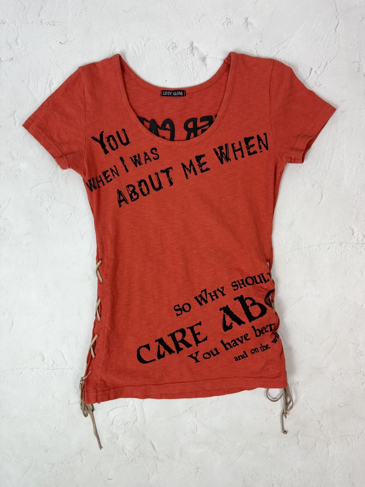 Vintage Vintage Printed Orange Tee Size S / US 4 / IT 40 - 2 Thumbnail