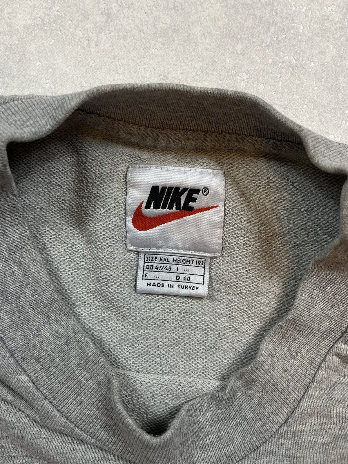 Nike × Vintage 90s Nike Swoosh Vintage Y2K Oversized Blank Retro Sweatshirt Size US XXL / EU 58 / 5 - 3 Thumbnail