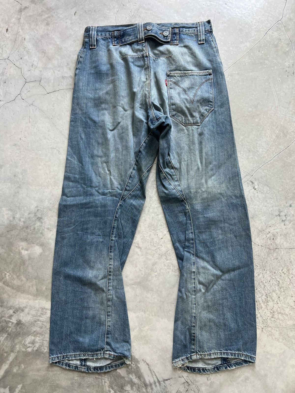 Levi's Levis Engineered Jeans Buckle Back Tag W31 Actual 32x32 Size US 31 - 5 Thumbnail
