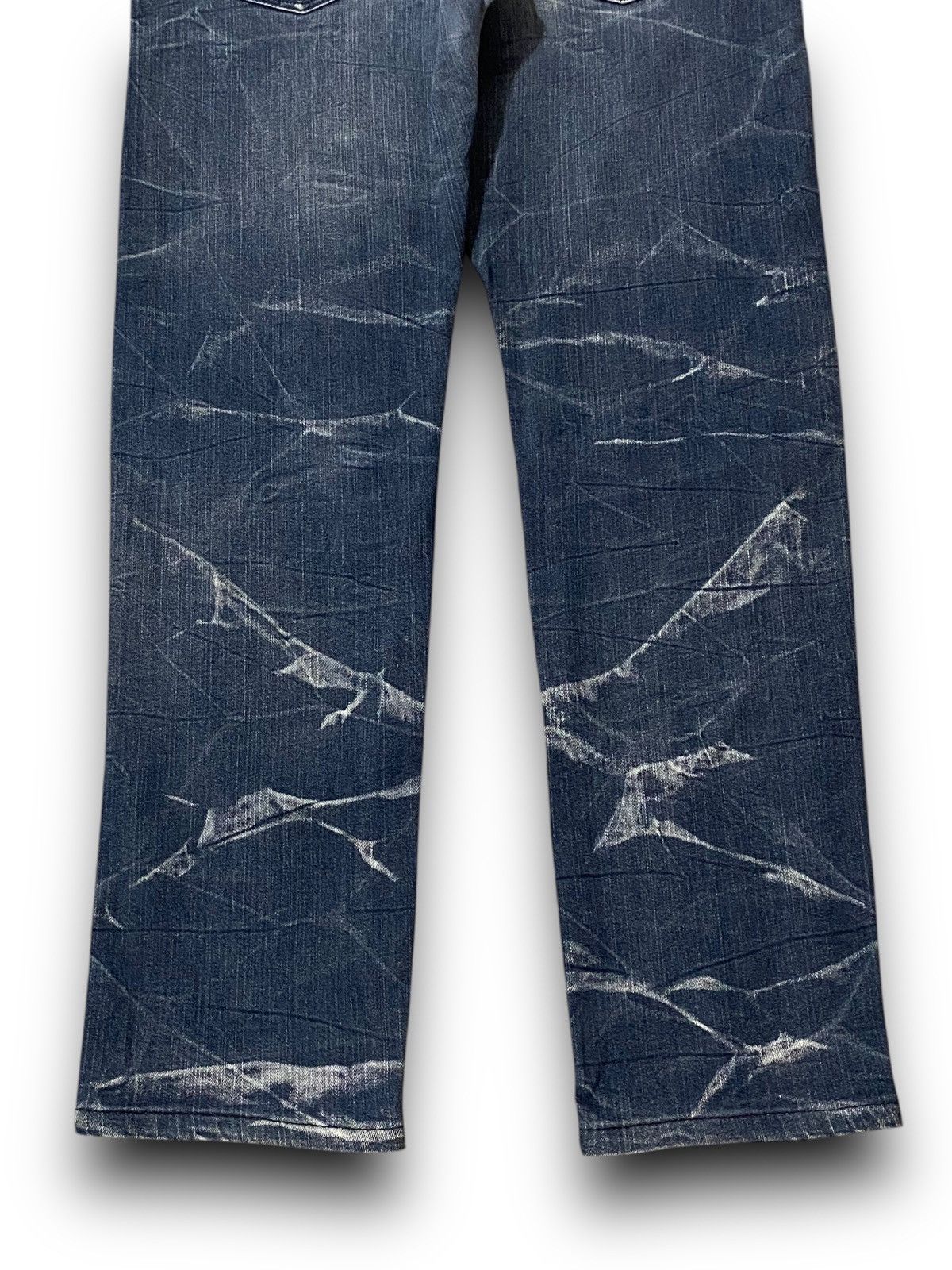 Japanese Brand × Le Grande Bleu (L.G.B.) × semanticdesign Japan Semantic Design Lightning Bleached Pattern Jeans Denim Size US 36 / EU 52 - 9 Thumbnail