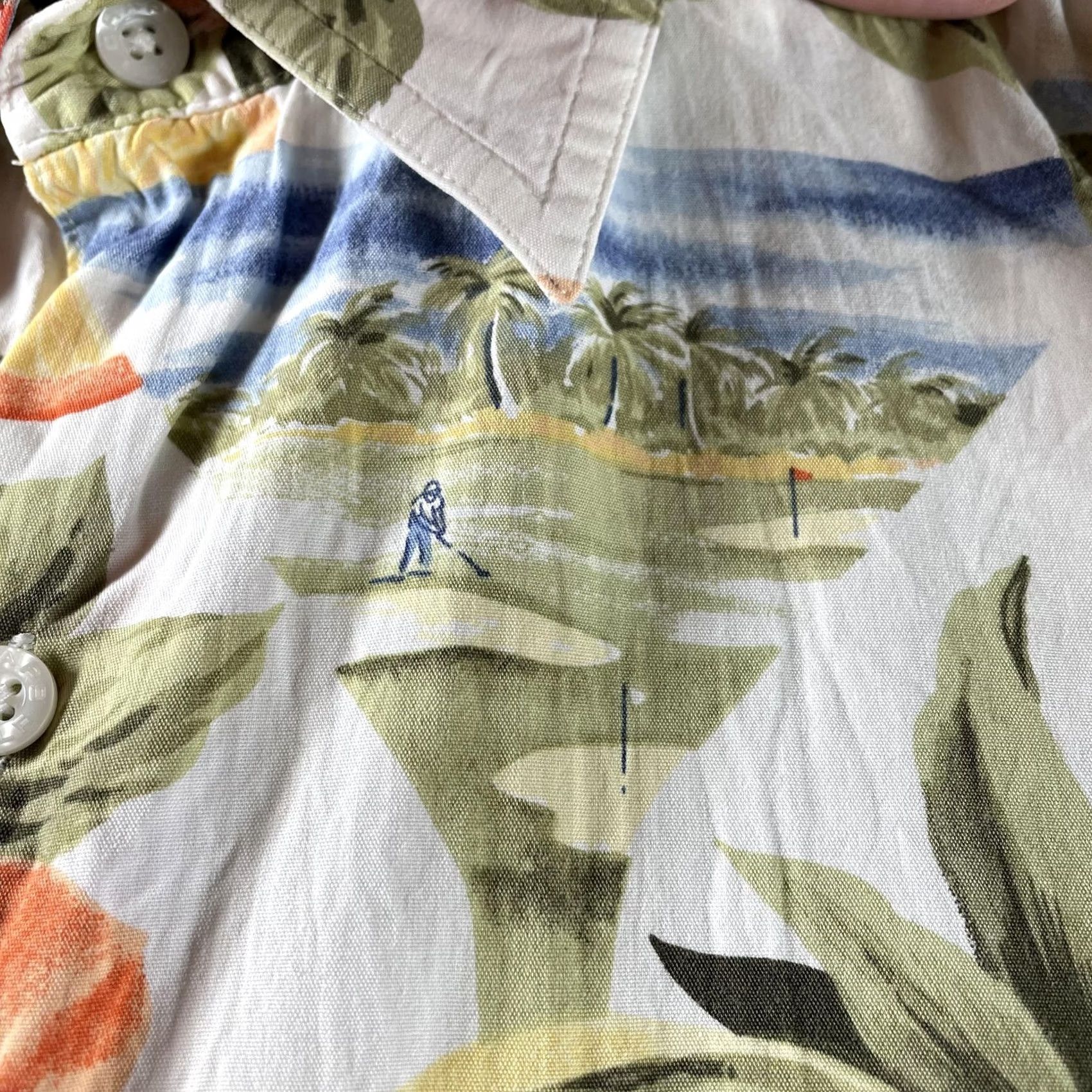 Chaps VINTAGE Chaps Ralph Lauren Shirt Mens Medium Hawaiian Pineapple Golf Print Short Sleeve Size US M / EU 48-50 / 2 - 6 Thumbnail