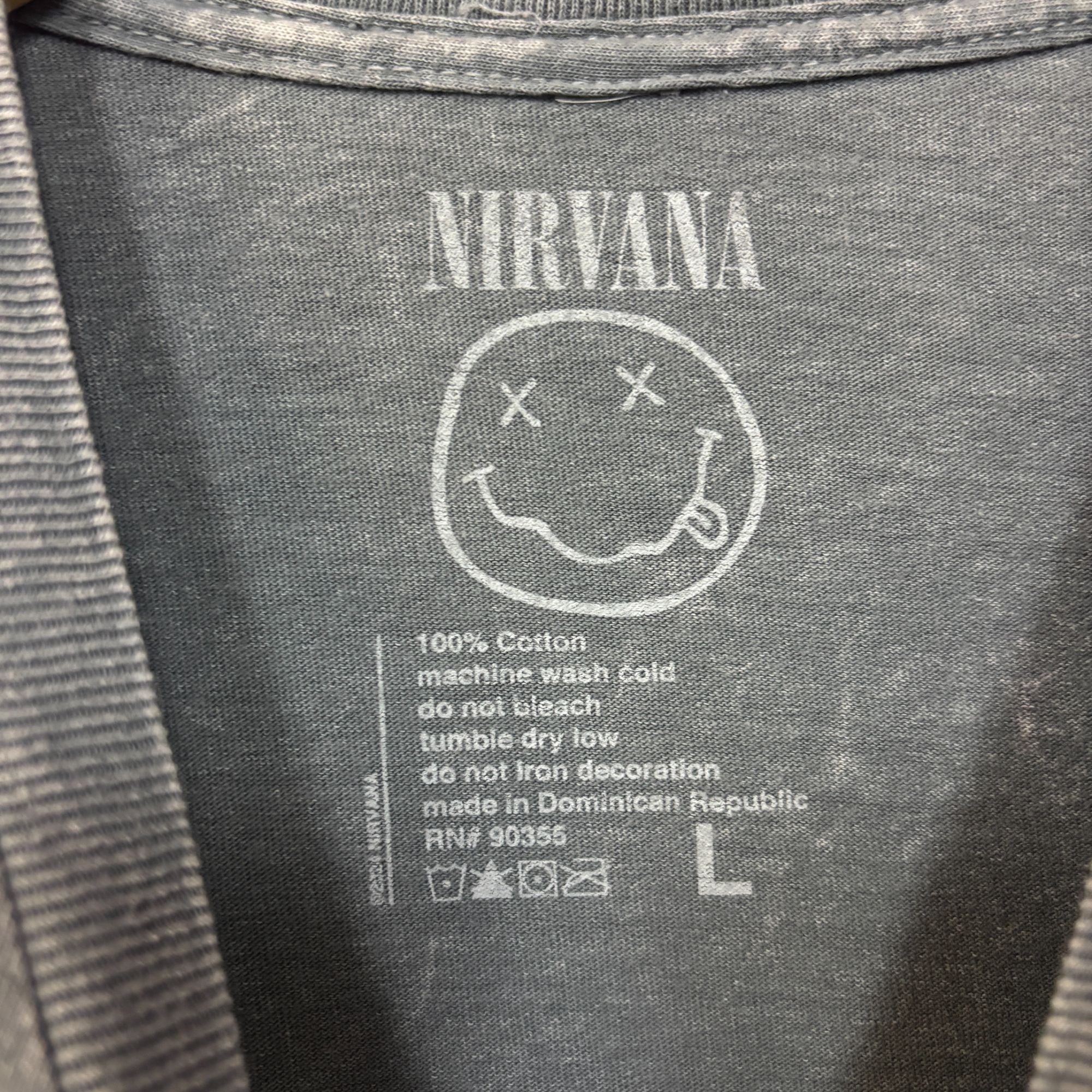 Nirvana Nirvana Nevermind Smiley Face mineral wash tshirt size large Size US L / EU 52-54 / 3 - 4 Thumbnail