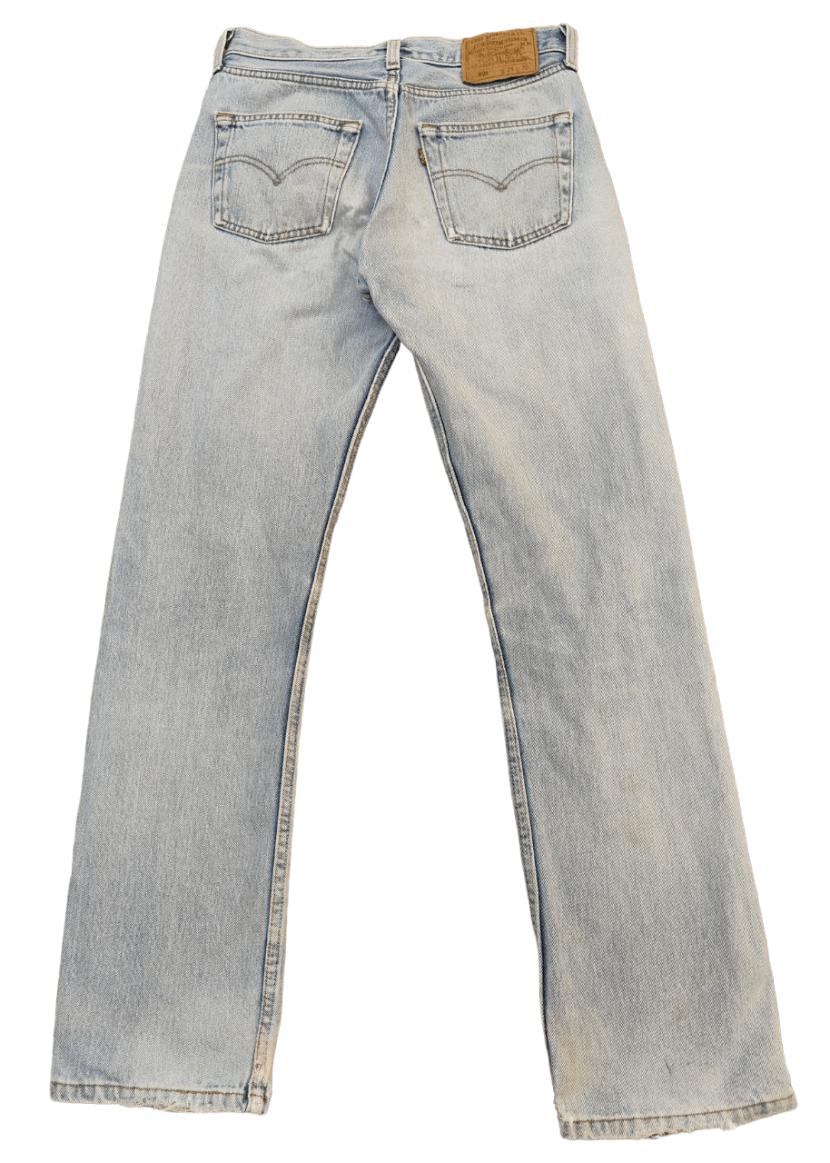 Levi's Vintage Clothing 90s Vintage Levis 501 Distressed Denim Size US 28 / EU 44 - 2 Thumbnail