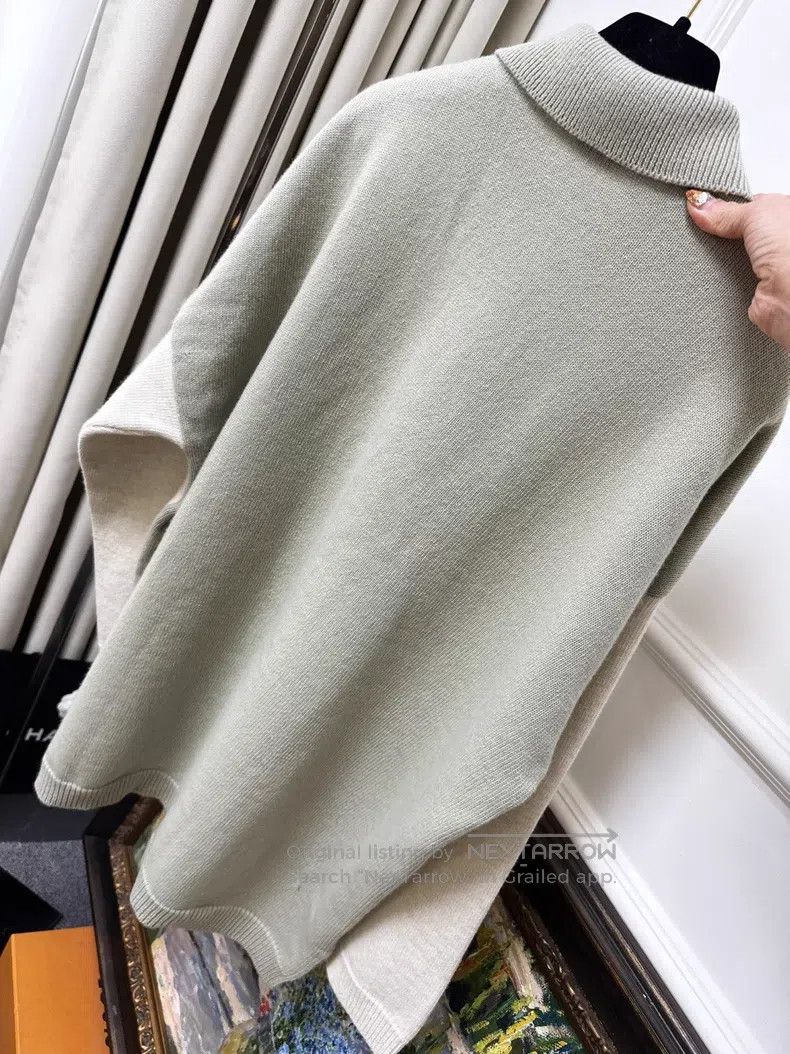 Loewe Loewe Cream Yellow and Pink Green Color Block Wool Pocket Size XS / US 0-2 / IT 36-38 - 4 Thumbnail