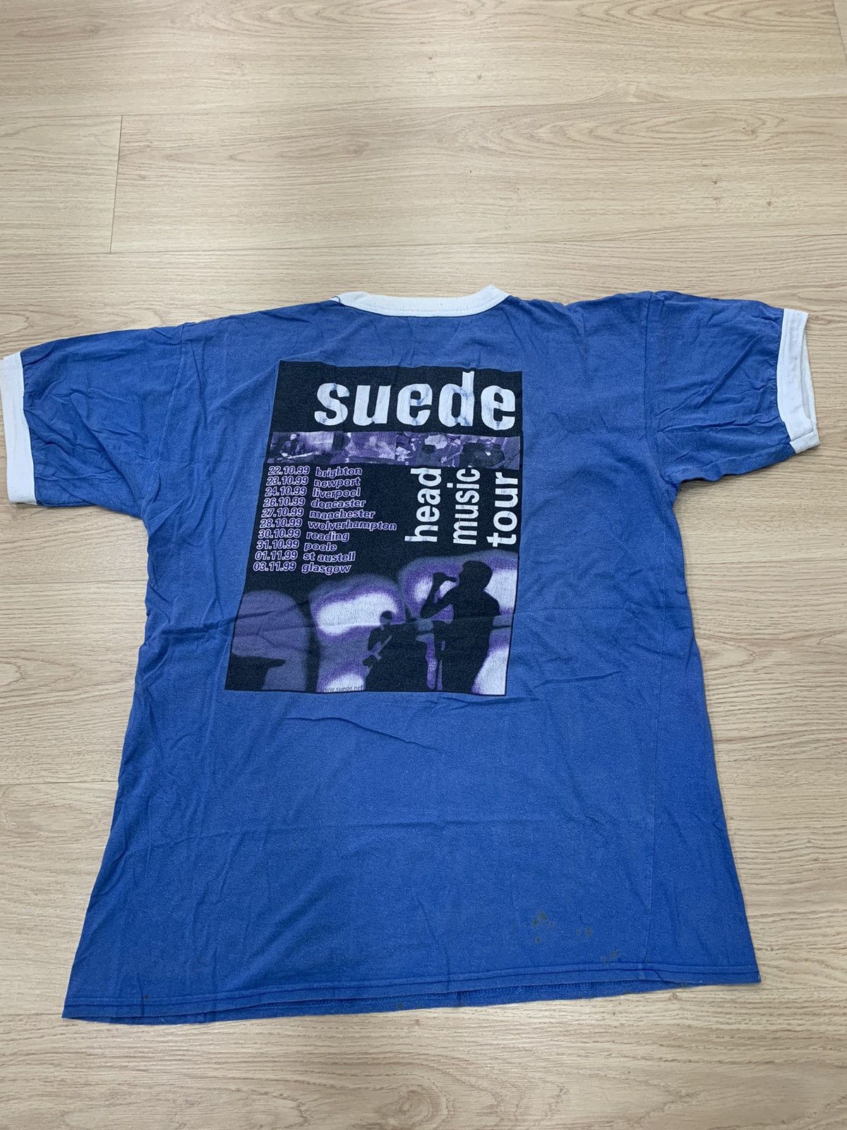 Band Tees × Rap Tees VTG SUEDE TOUR BAND SHIRT DEFTONES MANIC BLUR Size US XL / EU 56 / 4 - 2 Thumbnail