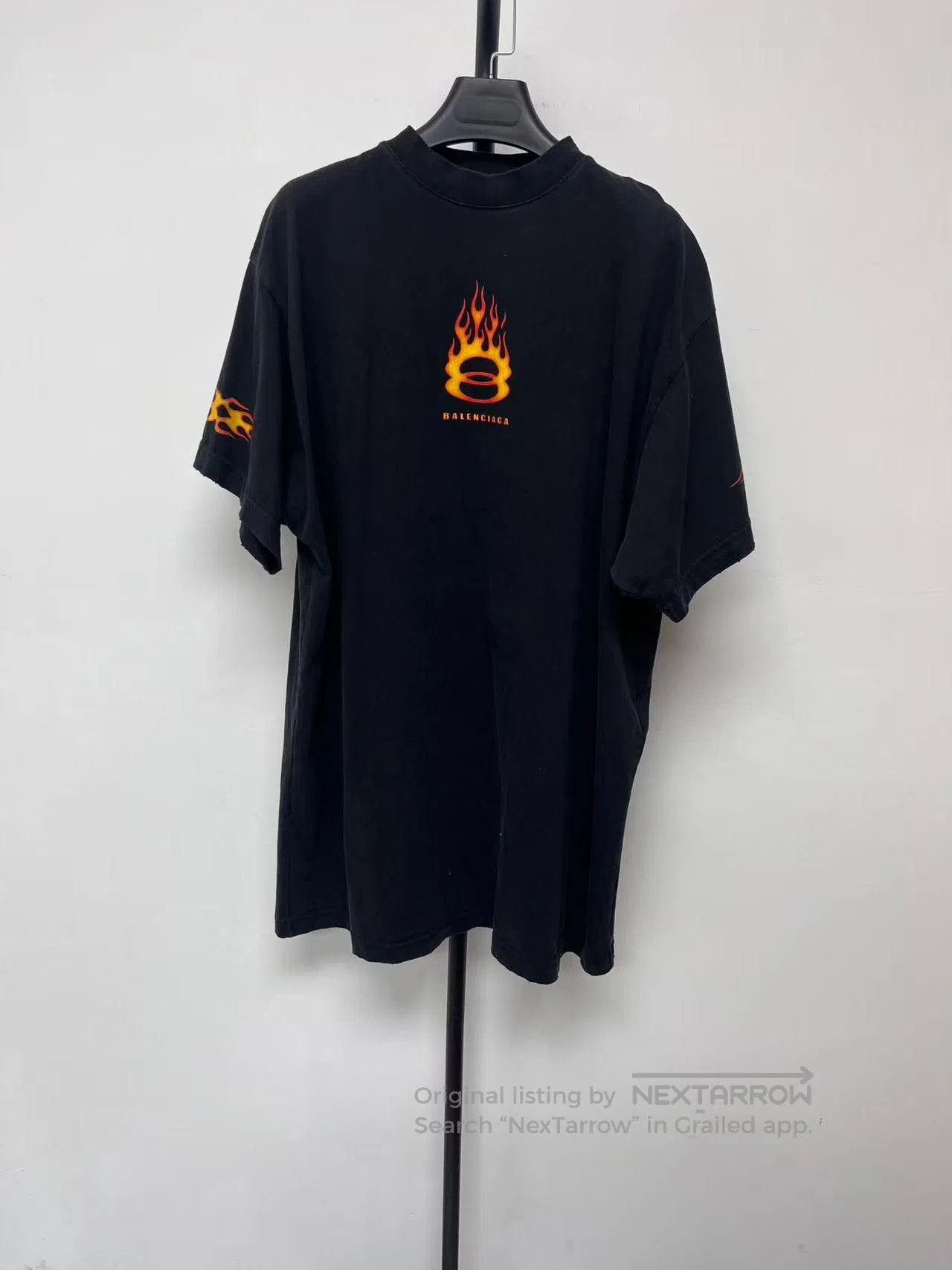 Balenciaga Balenciaga Flame Logo Crewneck Casual T-Shirt. Size US S / EU 44-46 / 1 - 1 Thumbnail