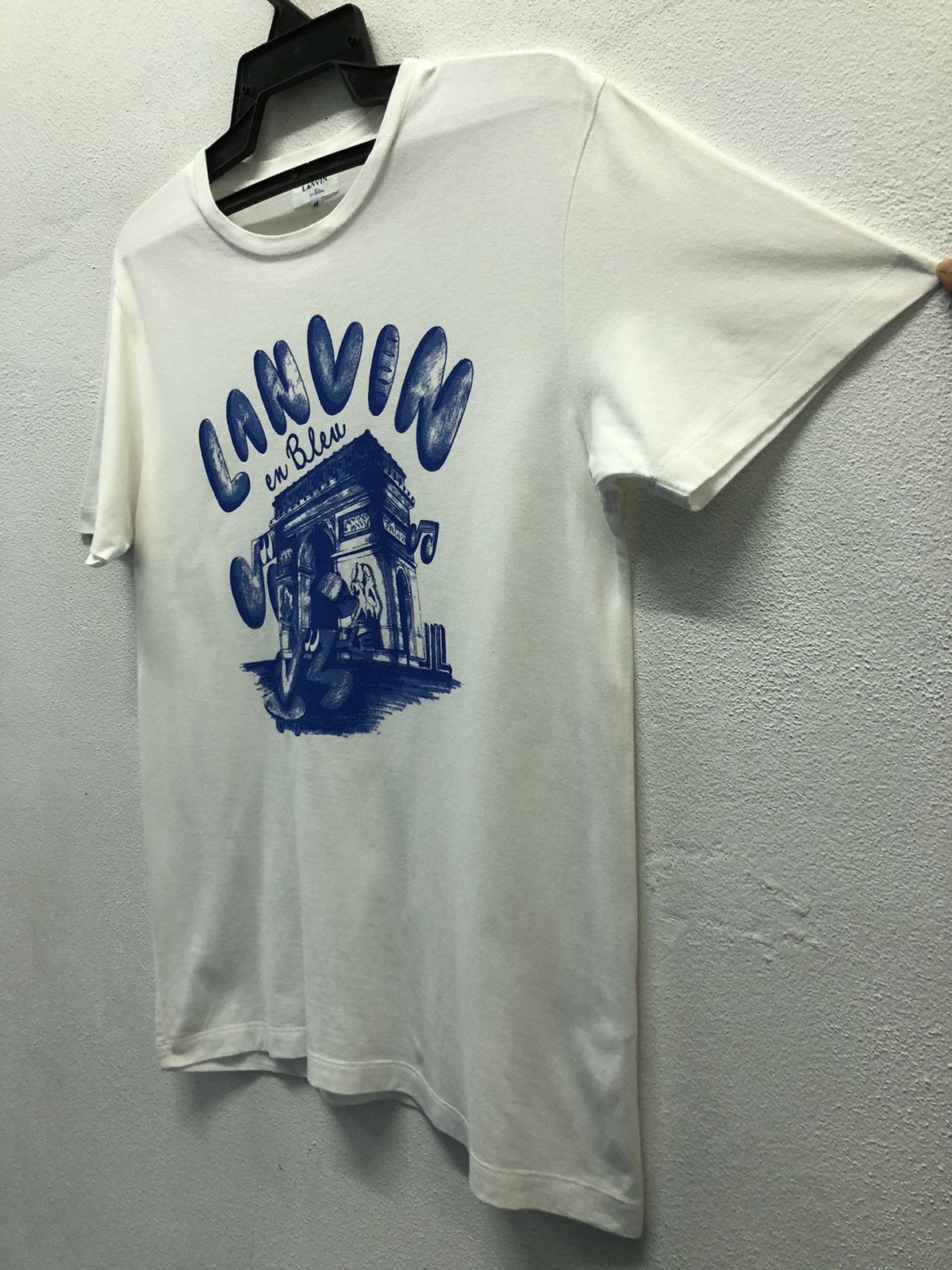 Lanvin Vintage Lanvin en Bleu T-Shirt Size US M / EU 48-50 / 2 - 5 Thumbnail