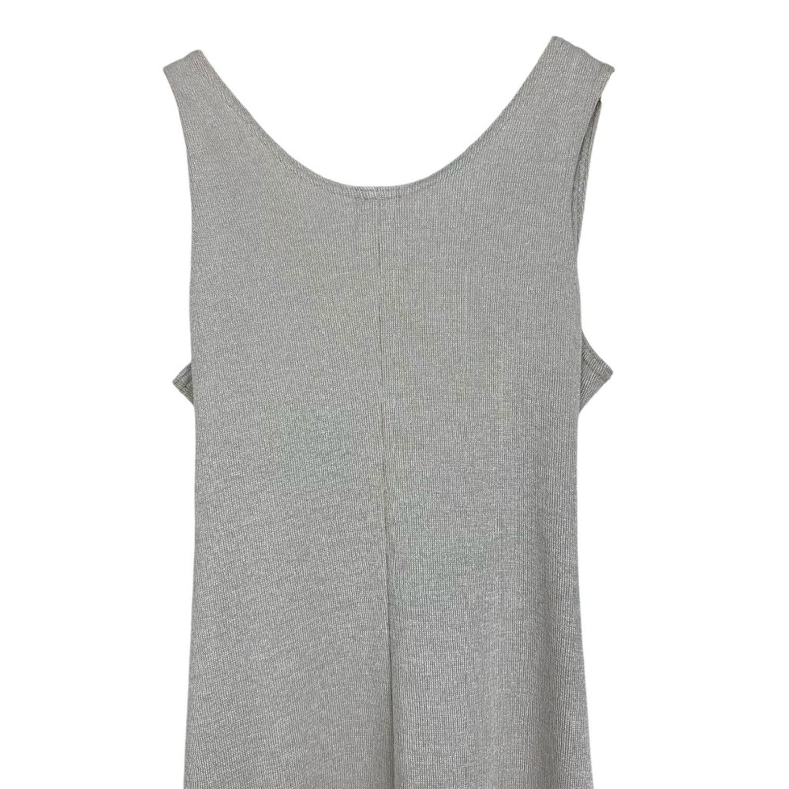 Other 90’s Scoop Neck Slip Midi Belted Chain Silver Dress Sz 8 Size M / US 6-8 / IT 42-44 - 10 Thumbnail