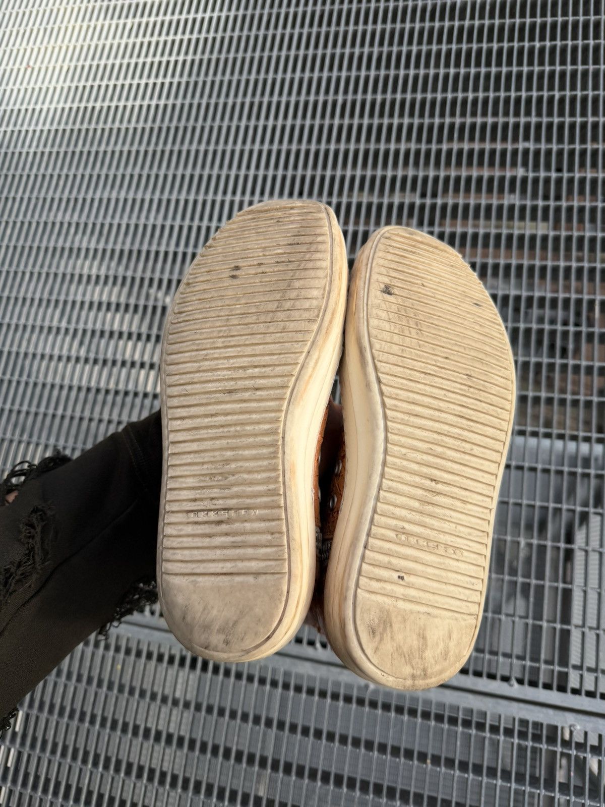 Rick Owens Drkshdw Rick Owens Drkshdw Papaya Foil Ramones Size US 6.5 / IT 36.5 - 10 Thumbnail