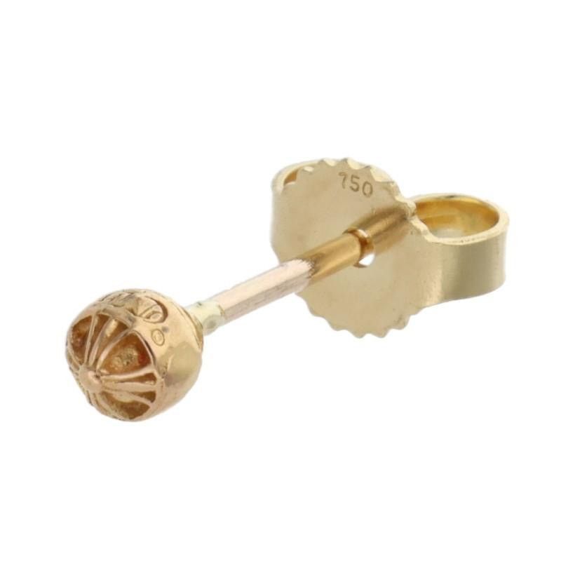 Chrome Hearts Chrome Hearts 22K STUD CRS BALL MINI Earring Size ONE SIZE - 1 Thumbnail