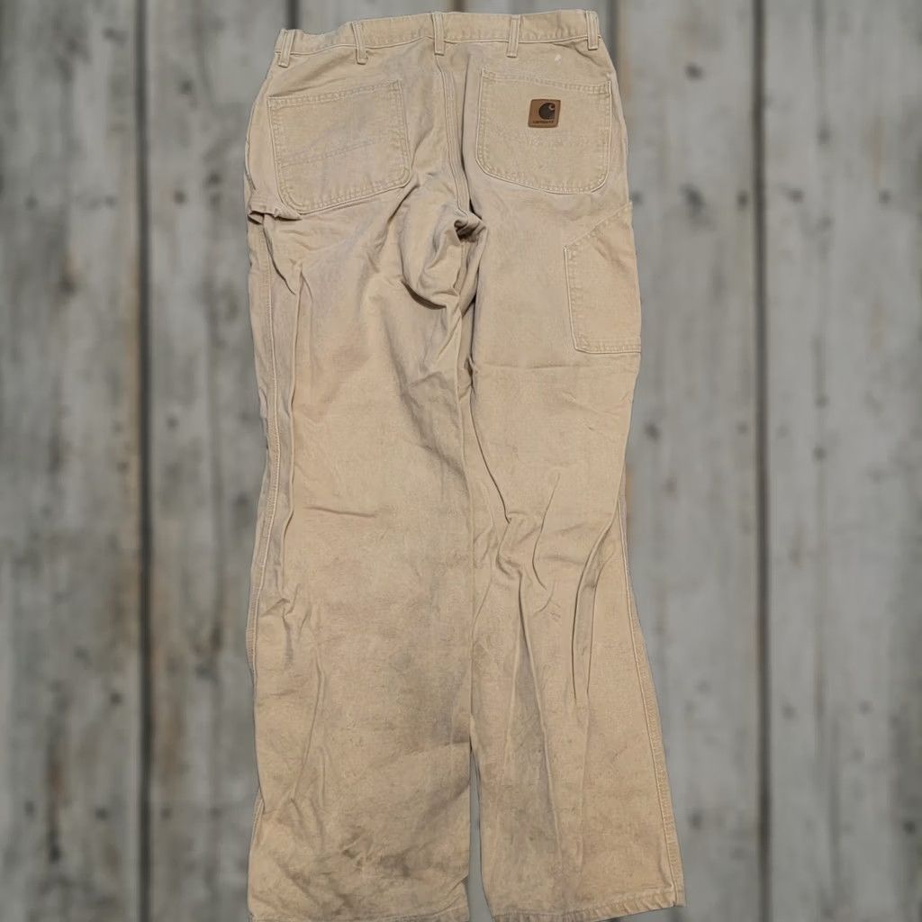 Carhartt VINTAGE Carhartt Beige Carpenter Painter Pants Distressed
