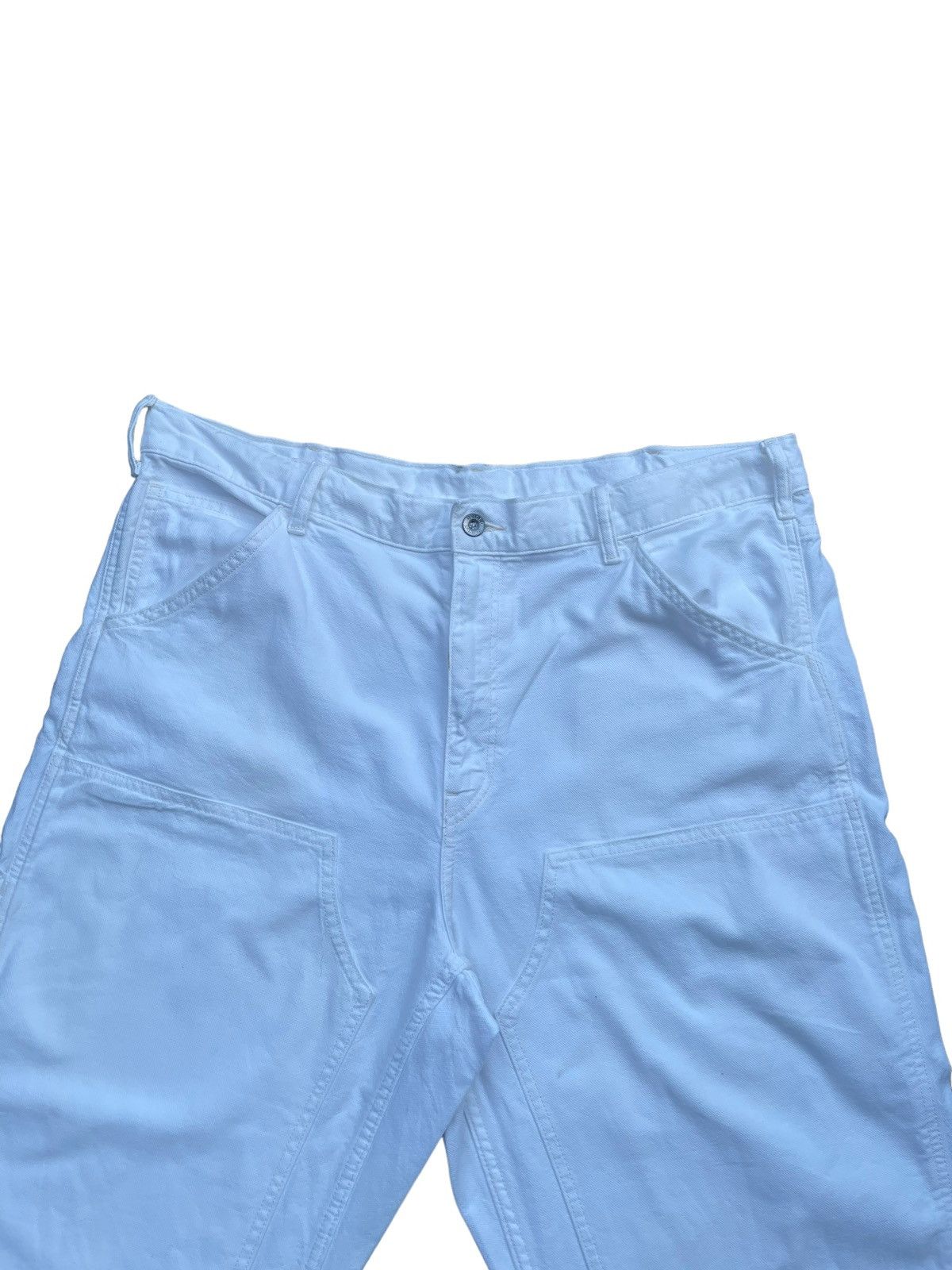 Japanese Brand Uniqlo White Carpenter Denim Size US 40 / EU 56 - 3 Thumbnail