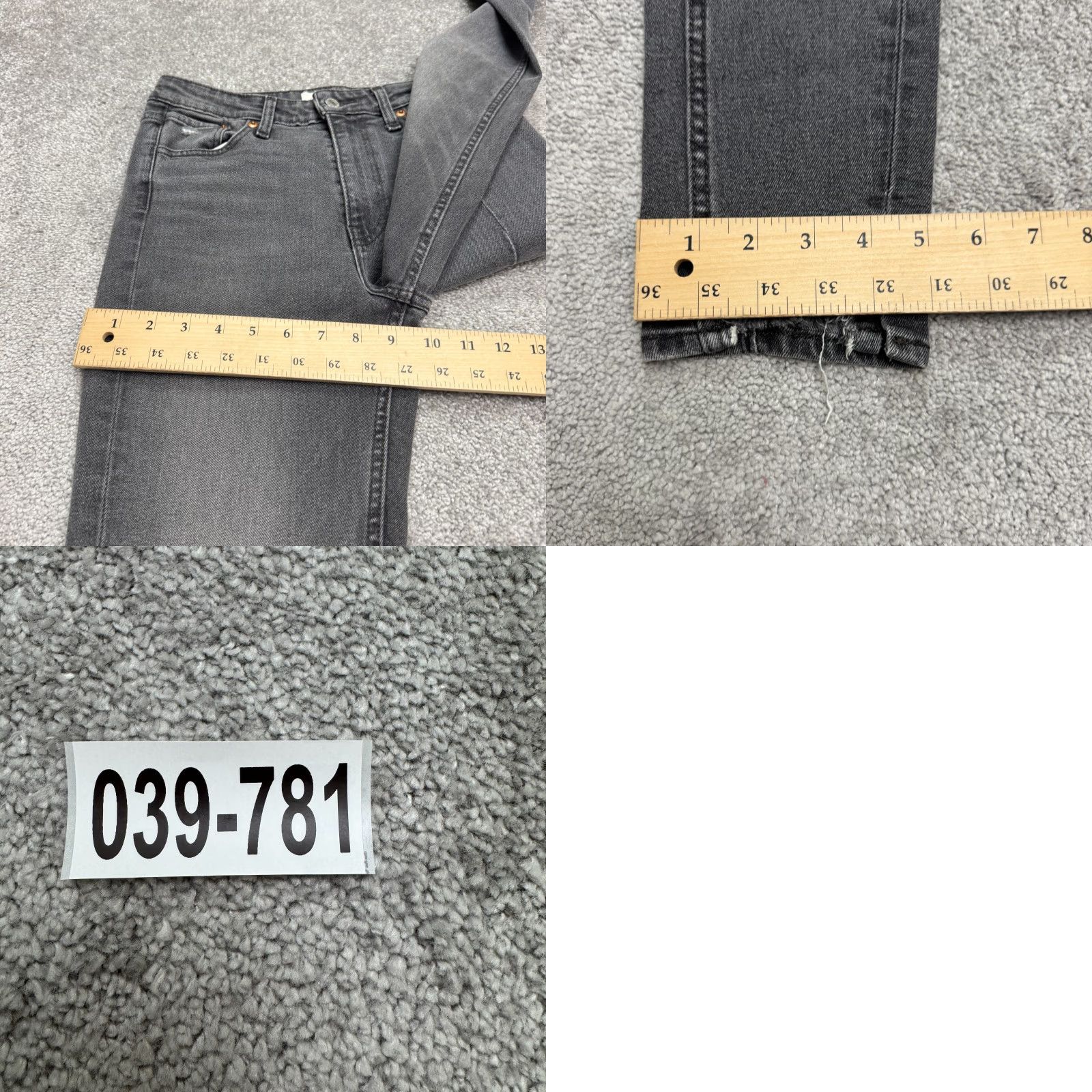 Levi's Levi's 721 High Rise Skinny Jeans Womens 28 Gray Charcoal Wash Denim Slim Straight Pants 5-Pocket Size 28" / US 6 / IT 42 - 10 Thumbnail
