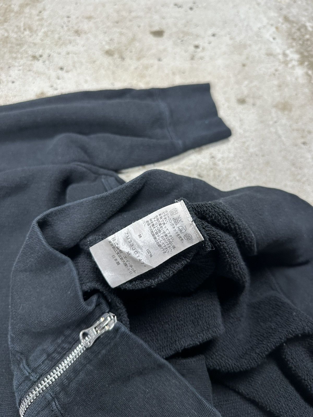 Issey Miyake × Japanese Brand × Zucca Zucca Issey Miyake Black Zip Up Hoodie Sweatshirt Japan Size US M / EU 48-50 / 2 - 7 Thumbnail