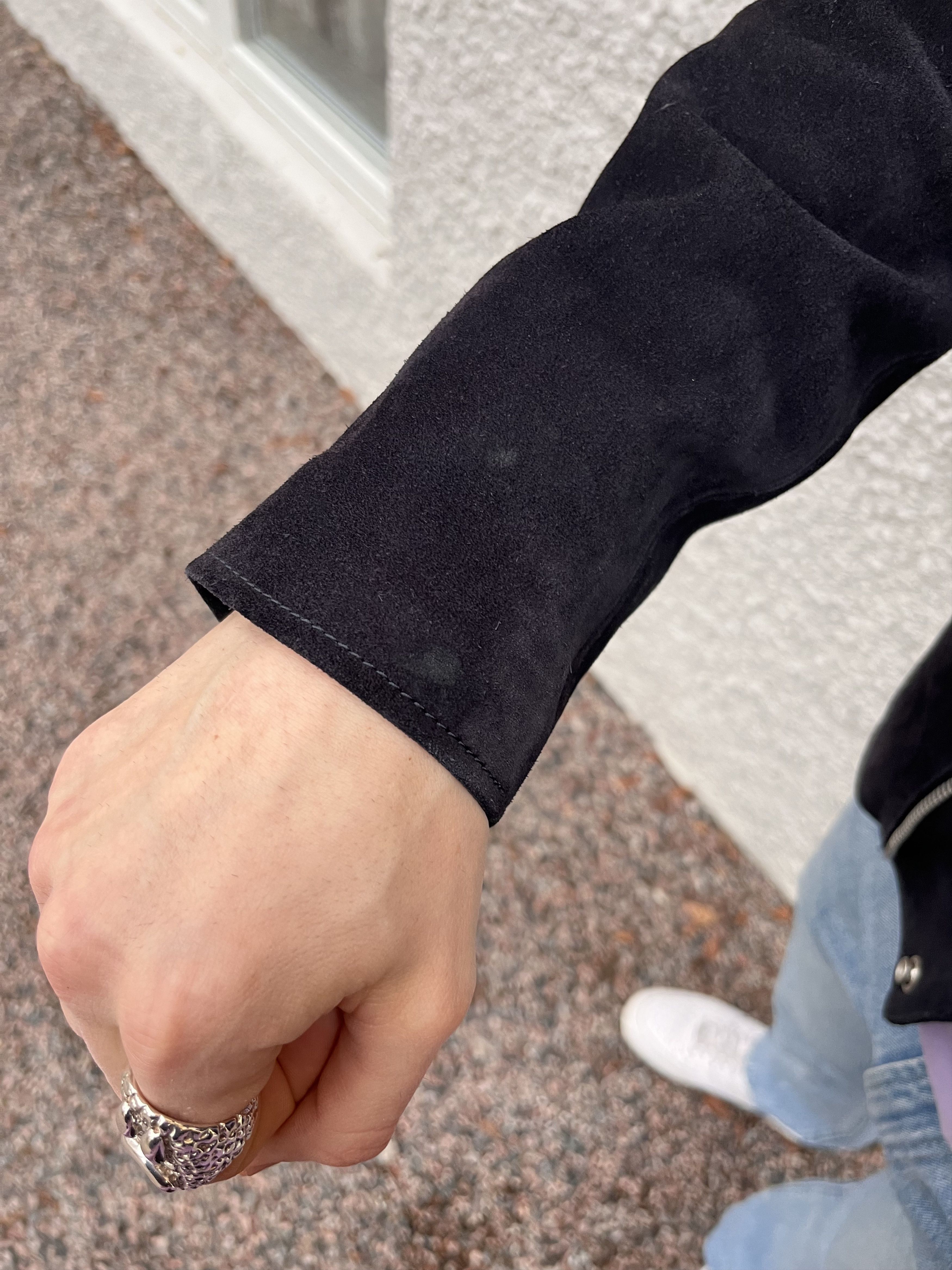 Acne Studios Acne Studios Gibson Midnight blue Suede leather jacket Size US M / EU 48-50 / 2 - 10 Thumbnail